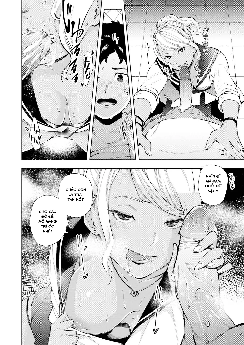 HentaiVN.net - Ảnh 9 - Nàng Cừu Trắng và Nàng Cừu Đen! [Black Sheep & White Sheep, White Letter] - Chap 1