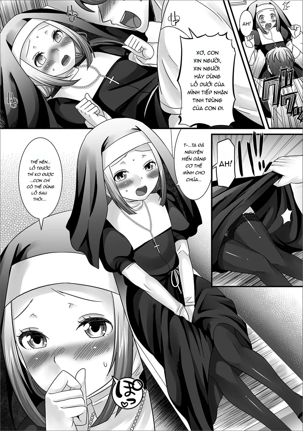 HentaiVN.net - Ảnh 10 - Buổi xưng tội [Onegai! Sister; Onegai! Sister (Gekkan Web Otoko no Ko-llection! S Vol. 17)] - Chap 1