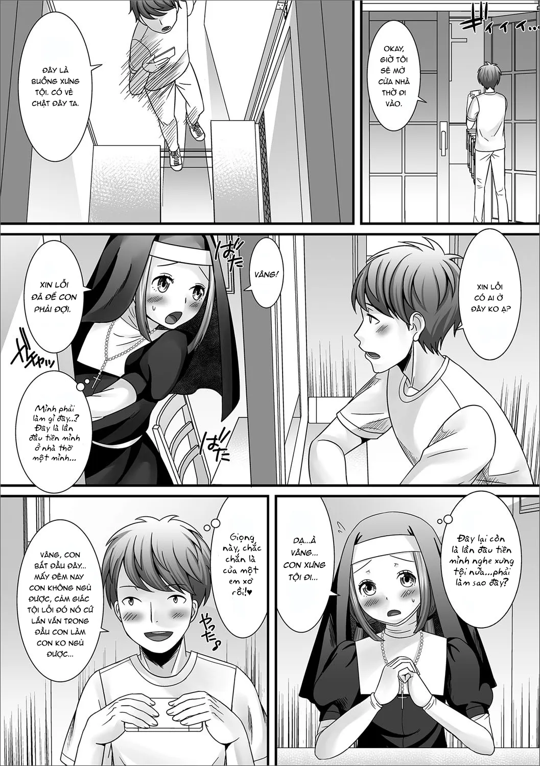 HentaiVN.net - Ảnh 3 - Buổi xưng tội [Onegai! Sister; Onegai! Sister (Gekkan Web Otoko no Ko-llection! S Vol. 17)] - Chap 1