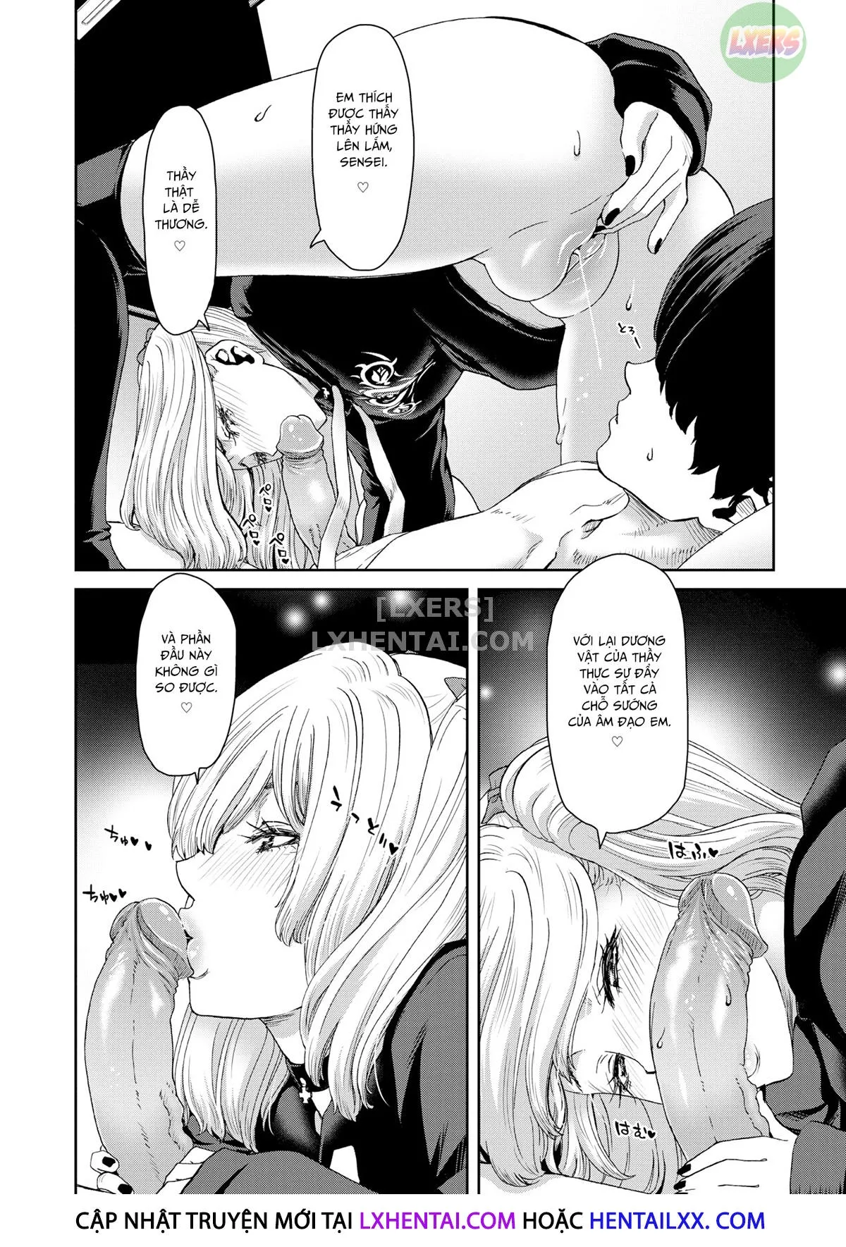 HentaiVN.net - Ảnh 15 - Chàng giáo viên và cô học sinh hút anh ấy cạn tinh - Chap 1