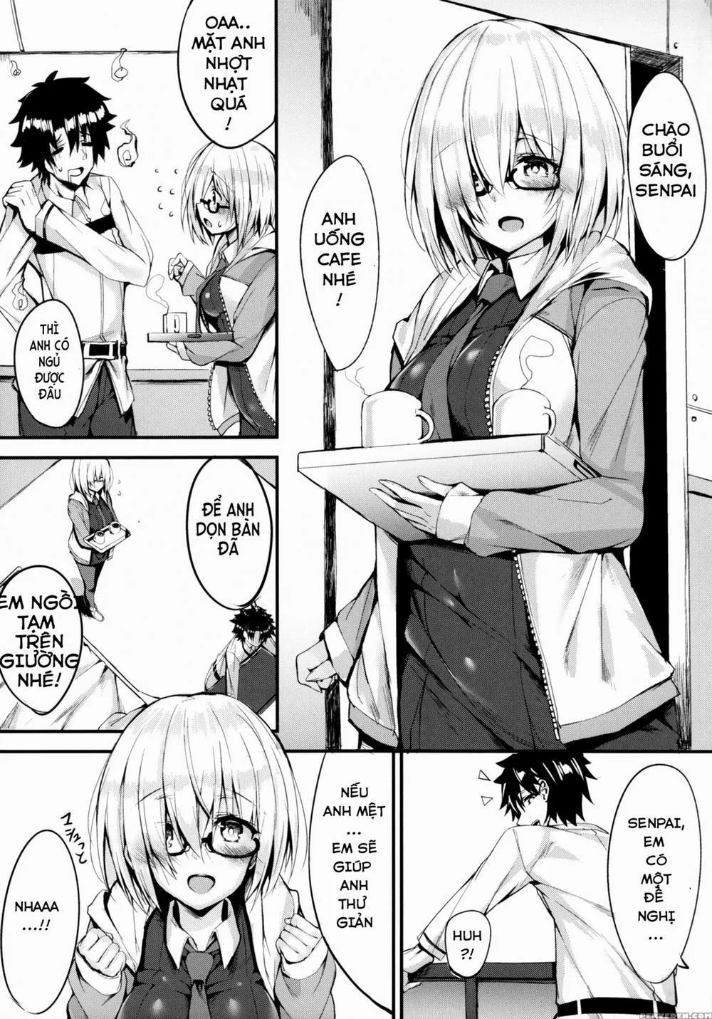 HentaiVN.net - Ảnh 3 - Senpai ni Daisuki datte Tsutaetai (Fate/Grand Order) - Chap 1