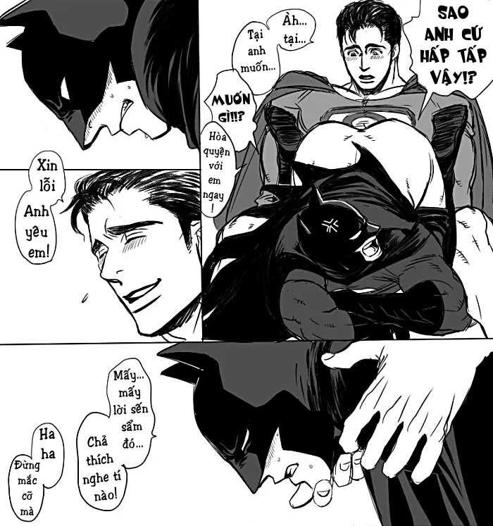 HentaiVN.net - Ảnh 10 - Superman x Batman [SuperBat: Love Story; Sịp Đỏ x Sịp Đen] - Chap 1