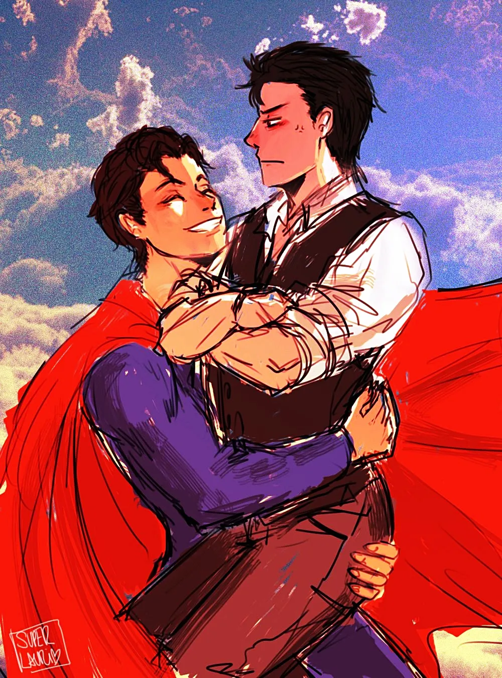 HentaiVN.net - Ảnh 37 - Superman x Batman [SuperBat: Love Story; Sịp Đỏ x Sịp Đen] - Chap 1