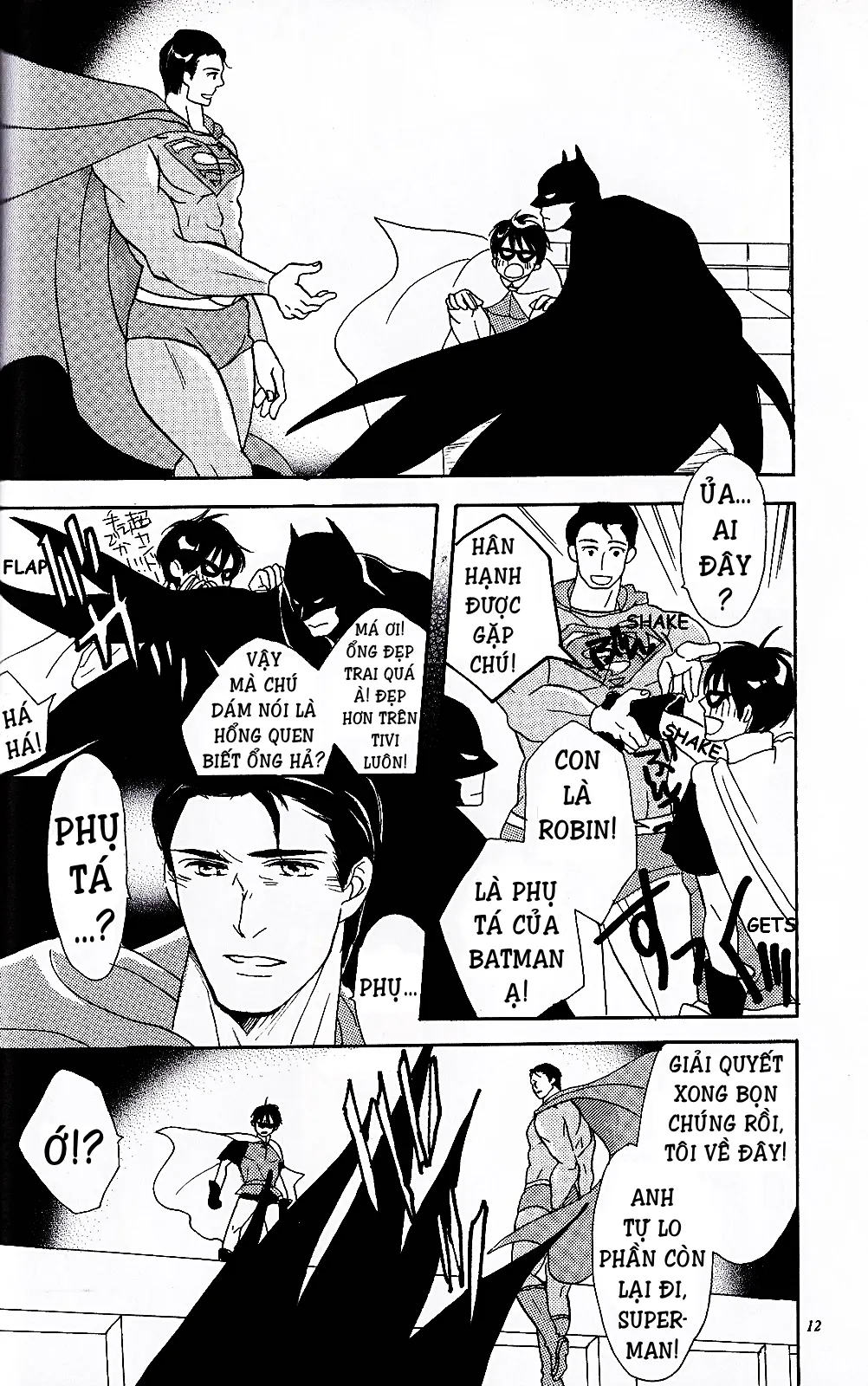 HentaiVN.net - Ảnh 10 - Superman x Batman [SuperBat: Love Story; Sịp Đỏ x Sịp Đen] - Chap 2