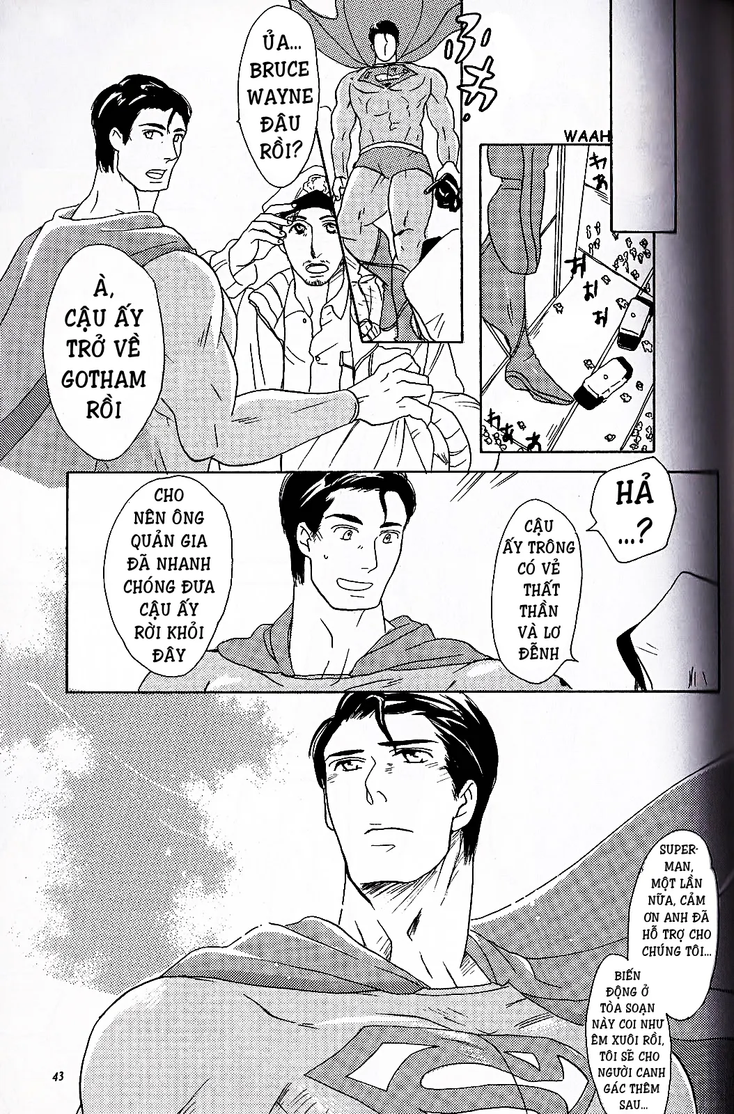 HentaiVN.net - Ảnh 41 - Superman x Batman [SuperBat: Love Story; Sịp Đỏ x Sịp Đen] - Chap 2