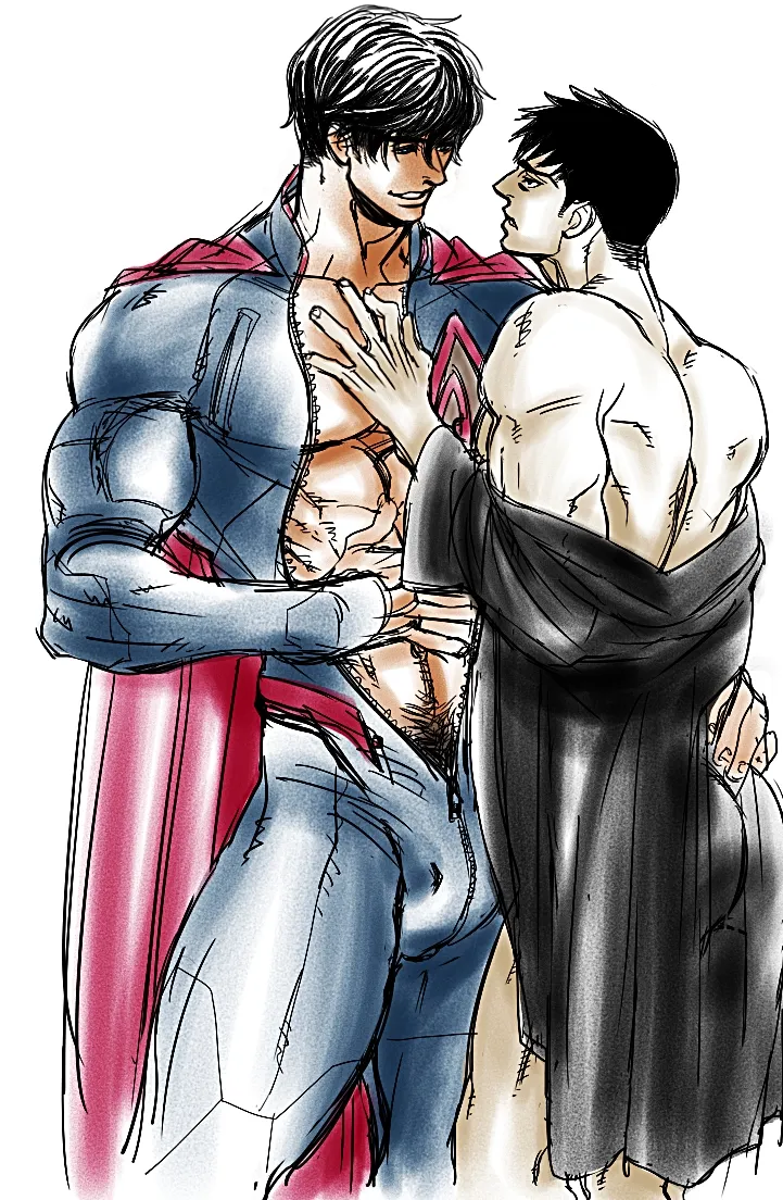 HentaiVN.net - Ảnh 56 - Superman x Batman [SuperBat: Love Story; Sịp Đỏ x Sịp Đen] - Chap 2