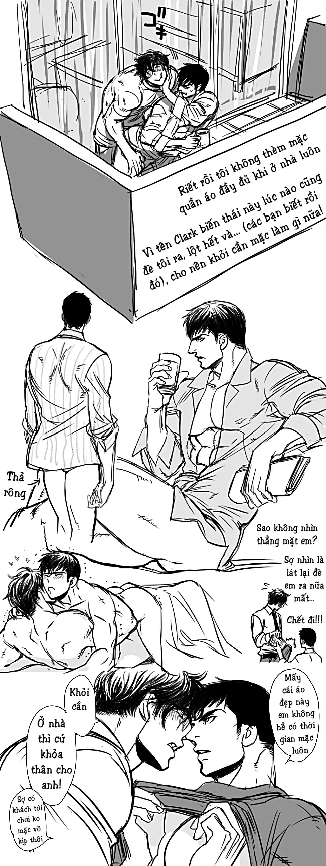 HentaiVN.net - Ảnh 61 - Superman x Batman [SuperBat: Love Story; Sịp Đỏ x Sịp Đen] - Chap 2