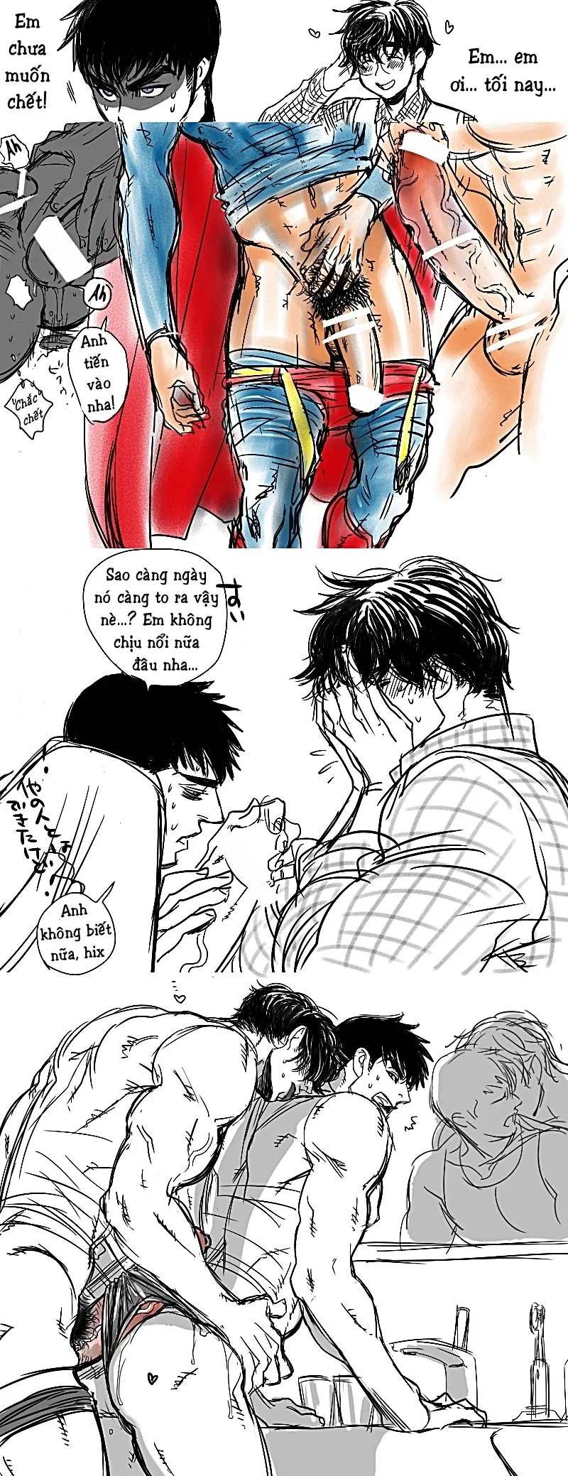 HentaiVN.net - Ảnh 67 - Superman x Batman [SuperBat: Love Story; Sịp Đỏ x Sịp Đen] - Chap 2