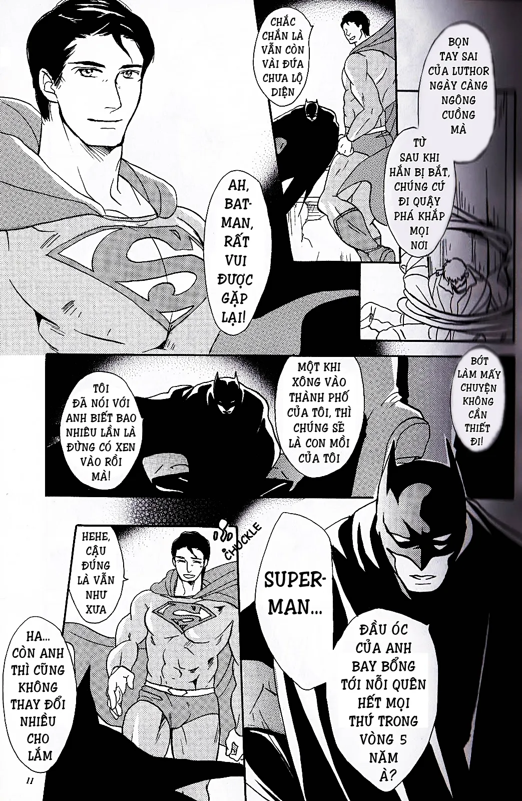 HentaiVN.net - Ảnh 9 - Superman x Batman [SuperBat: Love Story; Sịp Đỏ x Sịp Đen] - Chap 2