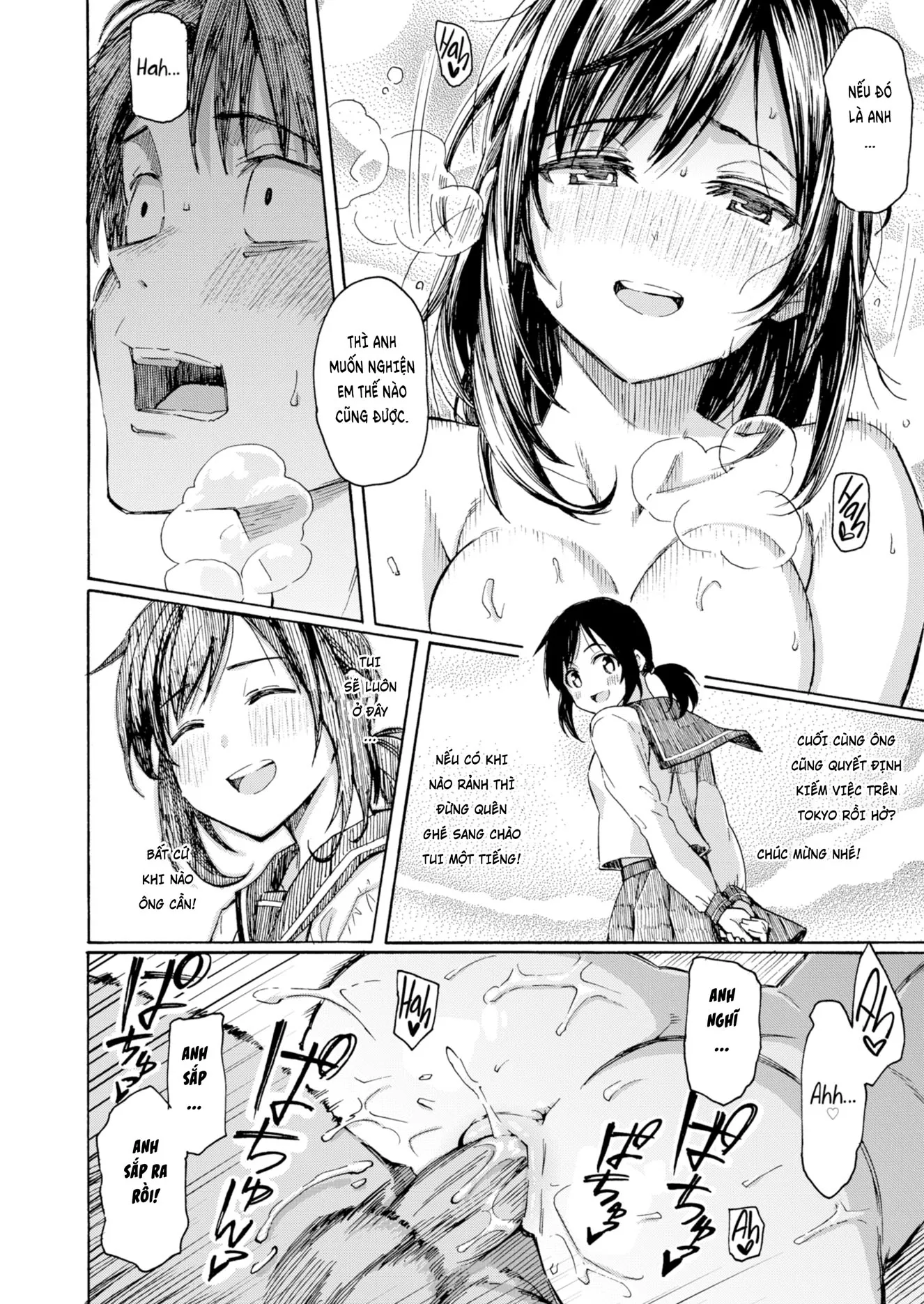 HentaiVN.net - Ảnh 15 - Về Quê Mua Gối, Tiện Đường Yêu Em! [You've Laid in Your Bed, Now Make It!] - Chap 1