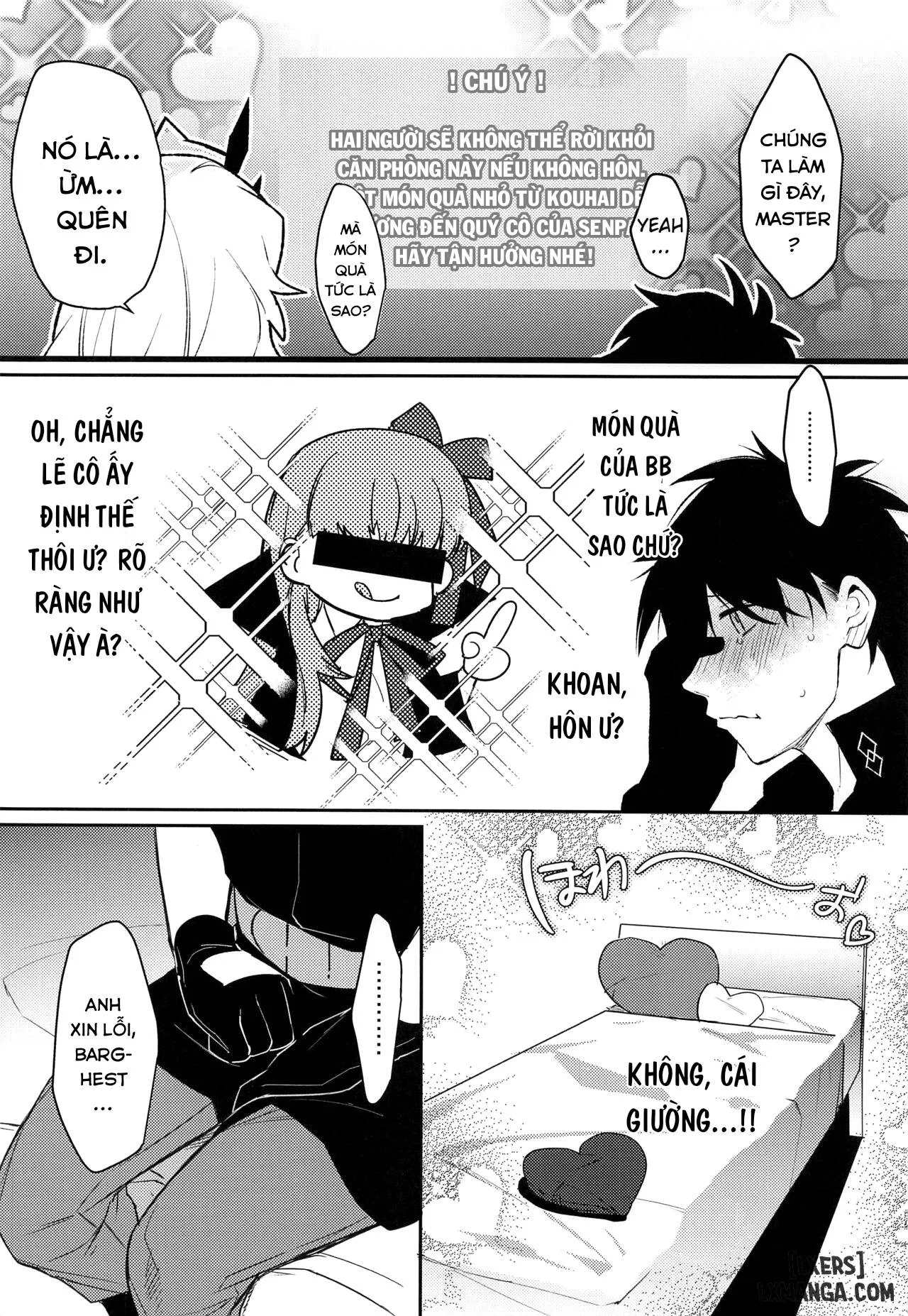 HentaiVN.net - Ảnh 3 - Kimi to Kiss Shinai to Derarenai Heya - Chap 1