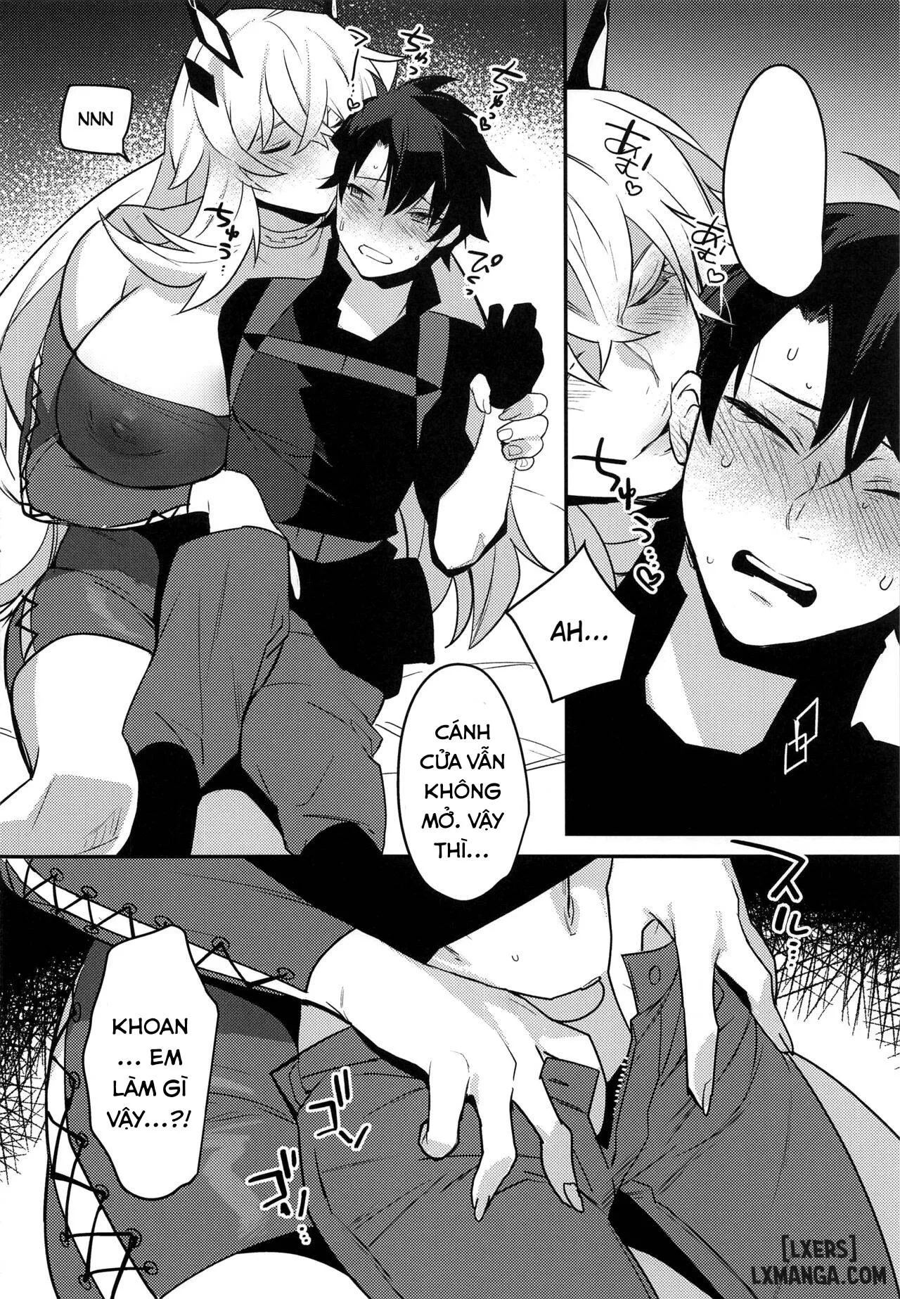 HentaiVN.net - Ảnh 7 - Kimi to Kiss Shinai to Derarenai Heya - Chap 1