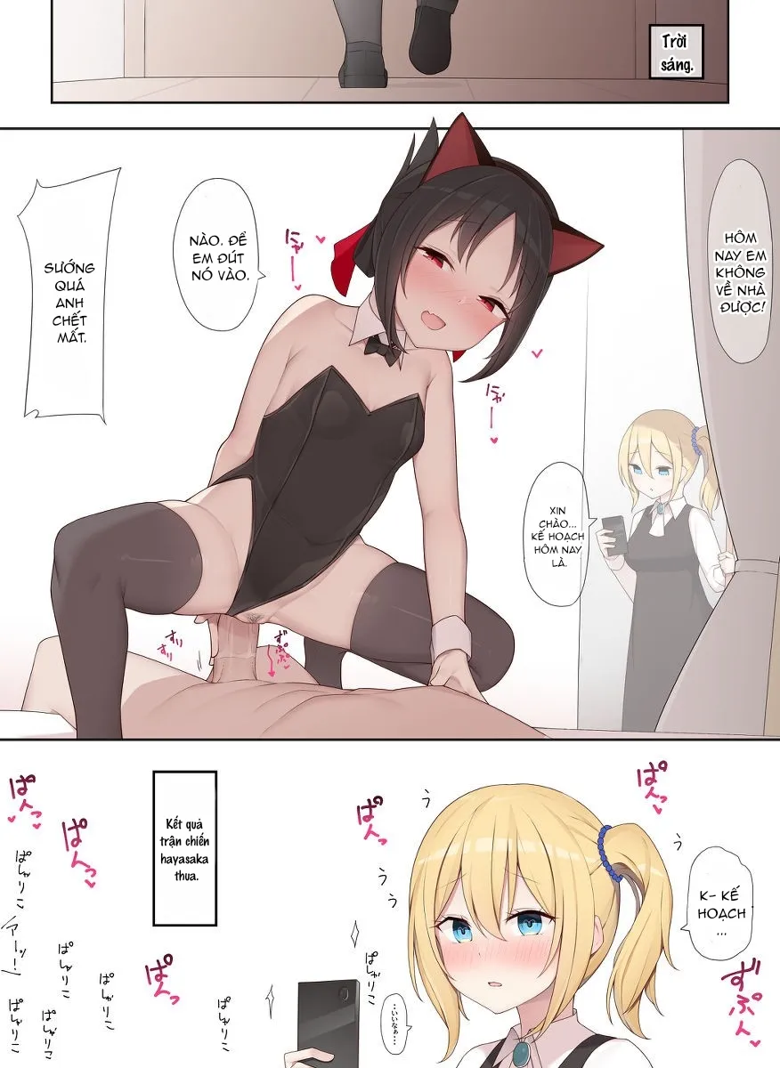 HentaiVN.net - Ảnh 4 - Khi kaguya mặc đồ gái tai mèo [Nekomimi no Kaguya-sama] - Chap 1