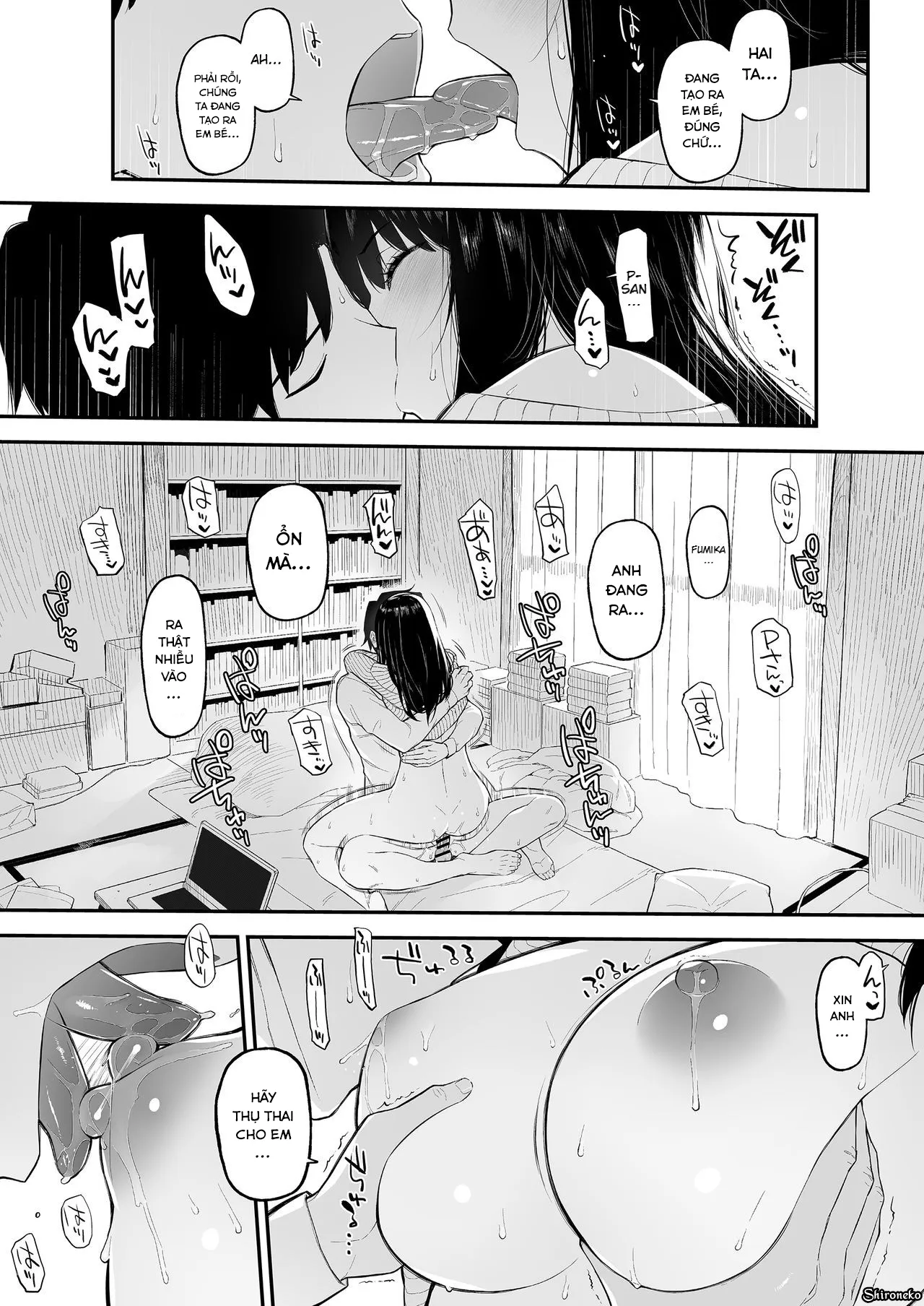 HentaiVN.net - Ảnh 19 - Fumi Fumi ga Oku-san ni Naru Hon [A Book Where Fumi Fumi Becomes a Wife] - Chap 1