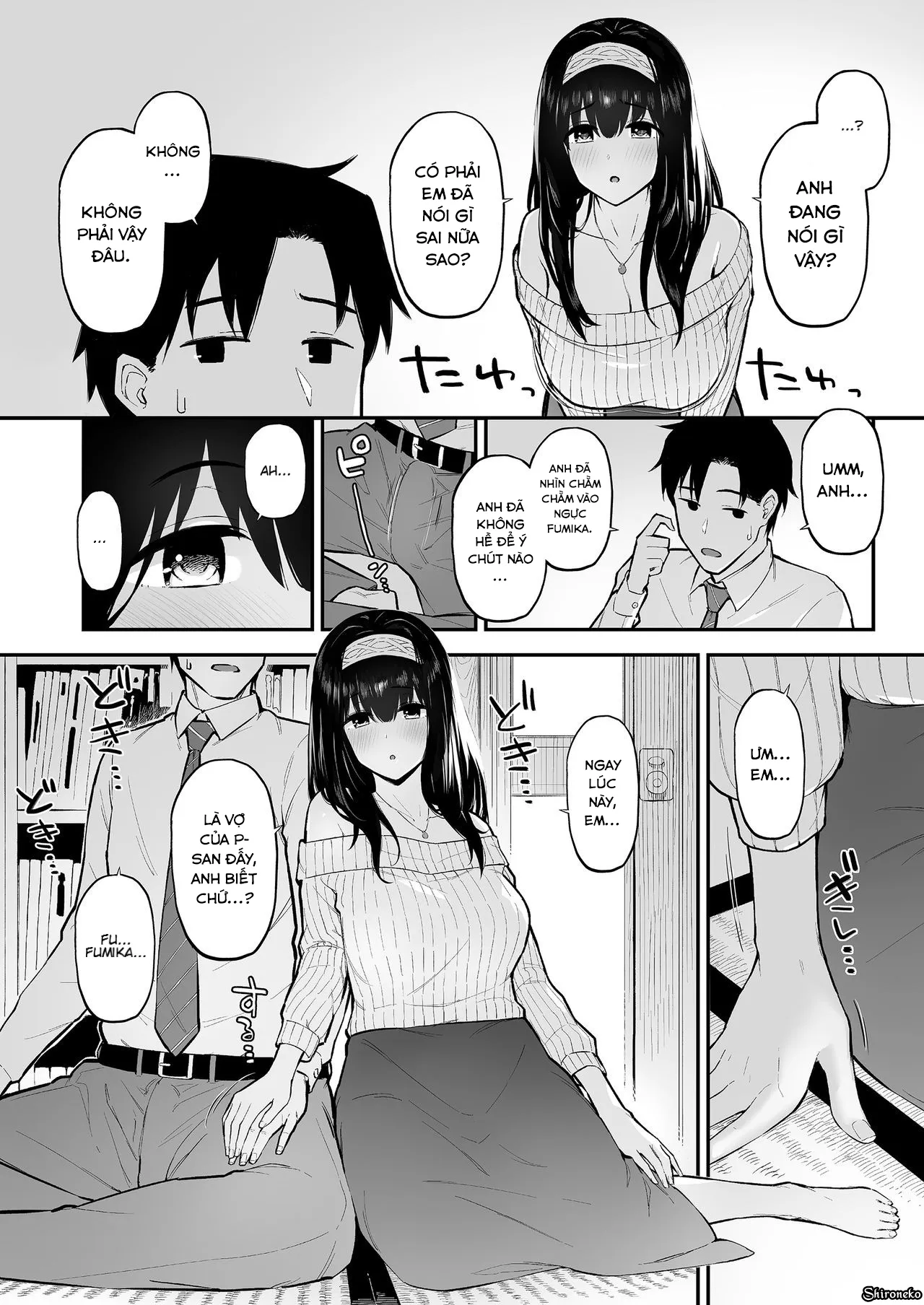 HentaiVN.net - Ảnh 6 - Fumi Fumi ga Oku-san ni Naru Hon [A Book Where Fumi Fumi Becomes a Wife] - Chap 1