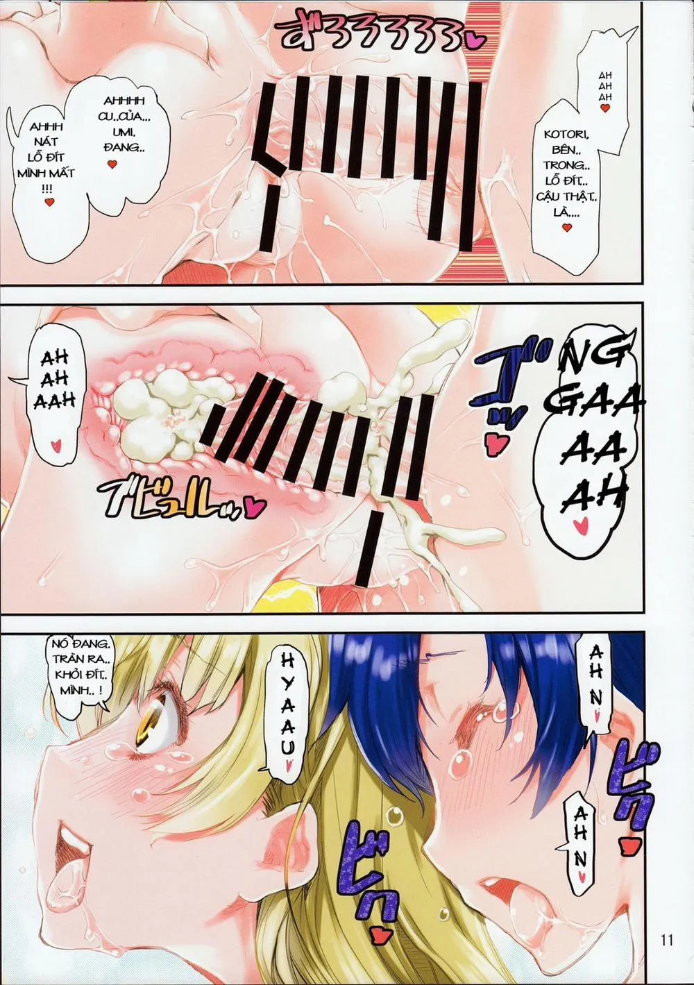 HentaiVN.net - Ảnh 11 - Umi-Chan O Futari De Succhau Hon (Love Live) - Chap 1