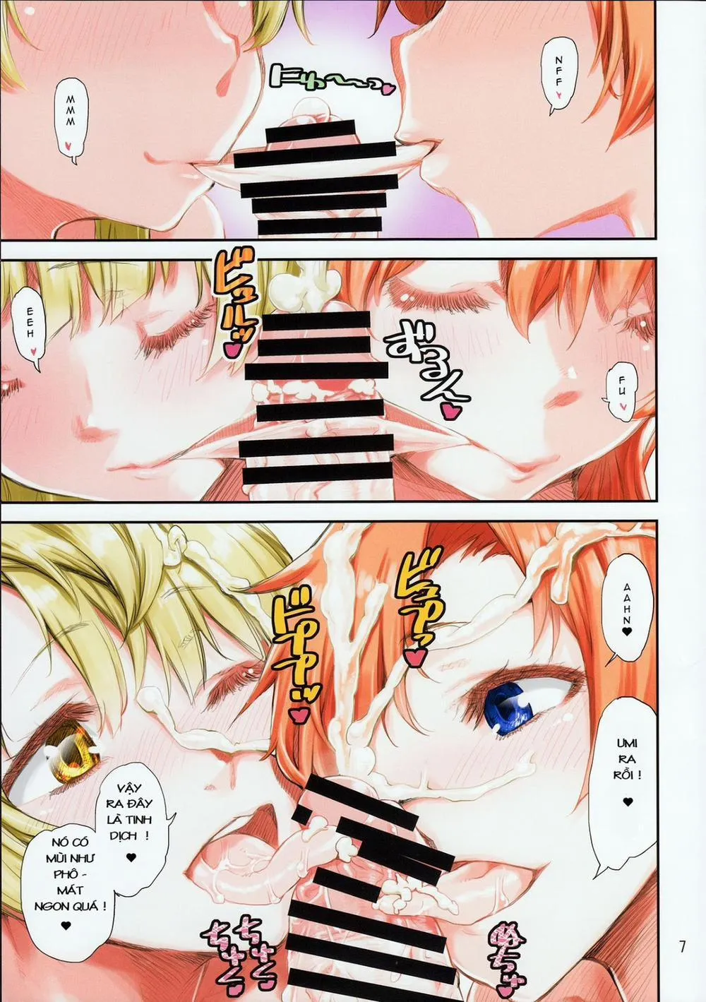 HentaiVN.net - Ảnh 7 - Umi-Chan O Futari De Succhau Hon (Love Live) - Chap 1