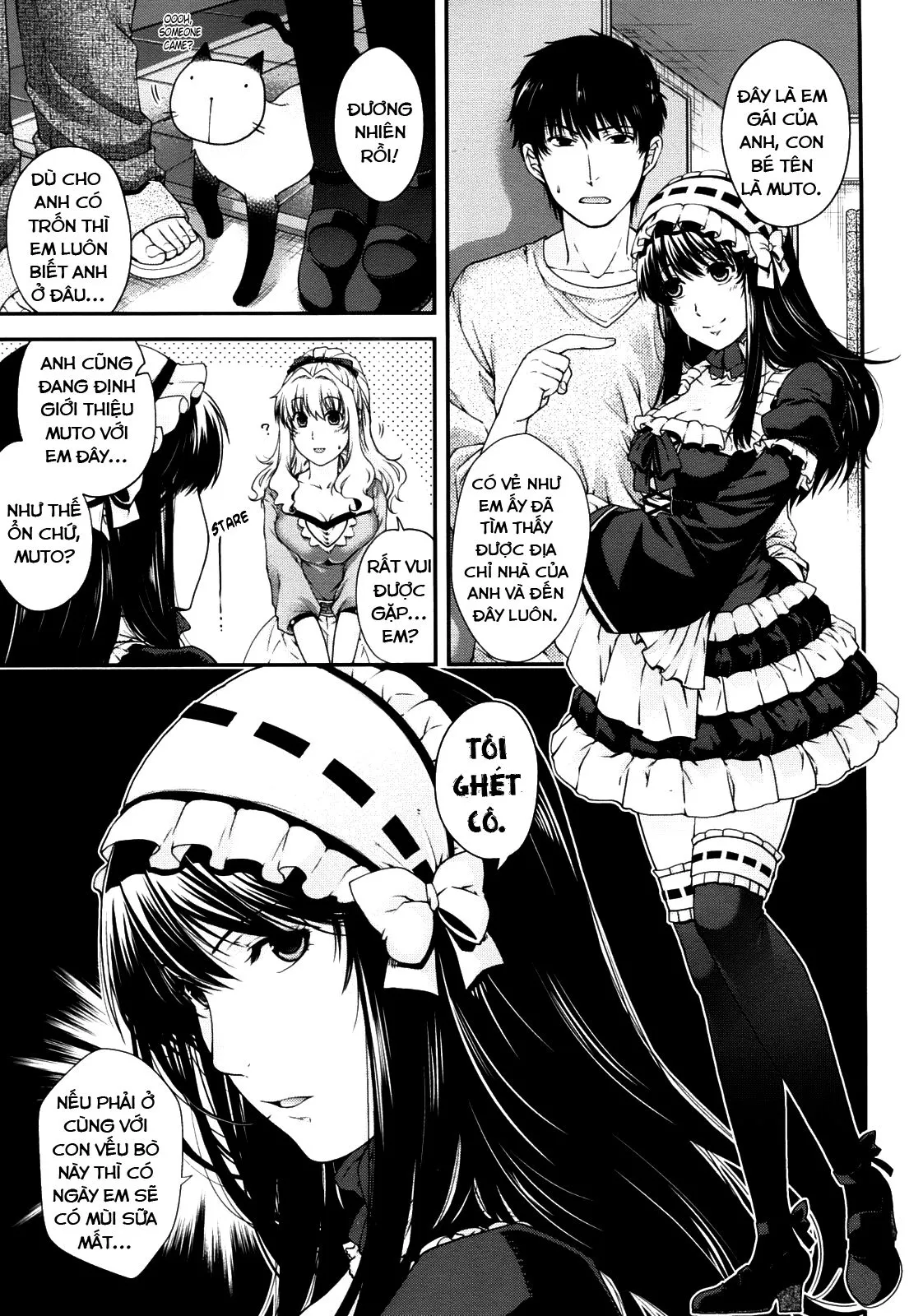HentaiVN.net - Ảnh 4 - The Equation of Him and His Little Sister [Kare to Imouto no Houteishiki; The Equation of Him and His Little Sister] - Chap 1