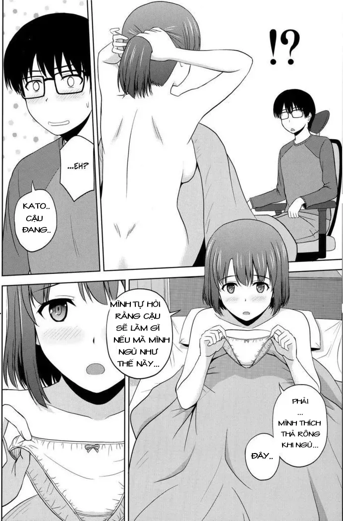 HentaiVN.net - Ảnh 5 - Em luôn khỏa thân khi ngủ~ [Khá ngọt] [Katou Megumi no Rinri Shinsakai ; Kato-Sans Board of Ethics] - Chap 1
