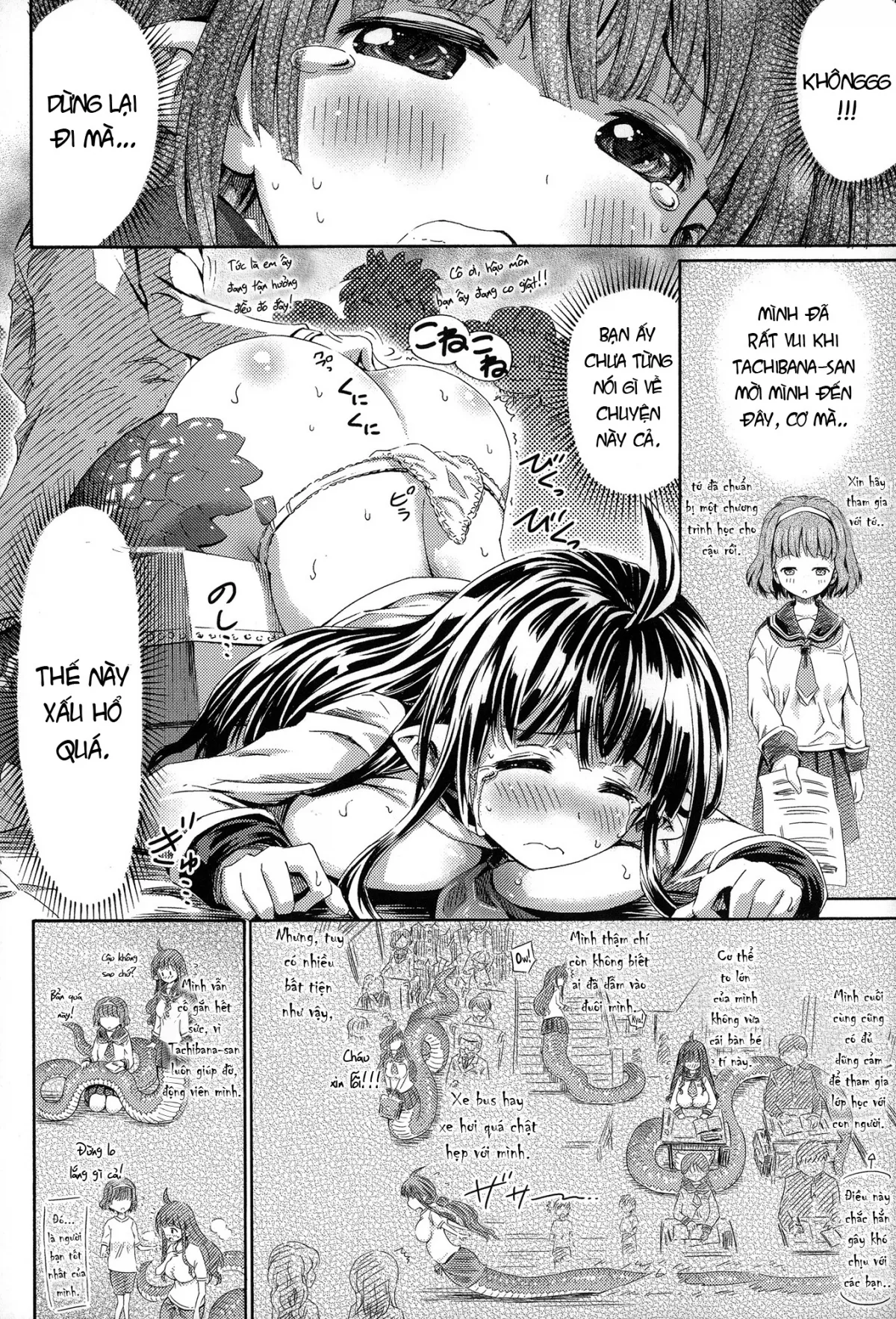 HentaiVN.net - Ảnh 4 - Cô gái mà tôi yêu là bán nhân [気になるあの娘はモンスター娘] - Chap 1