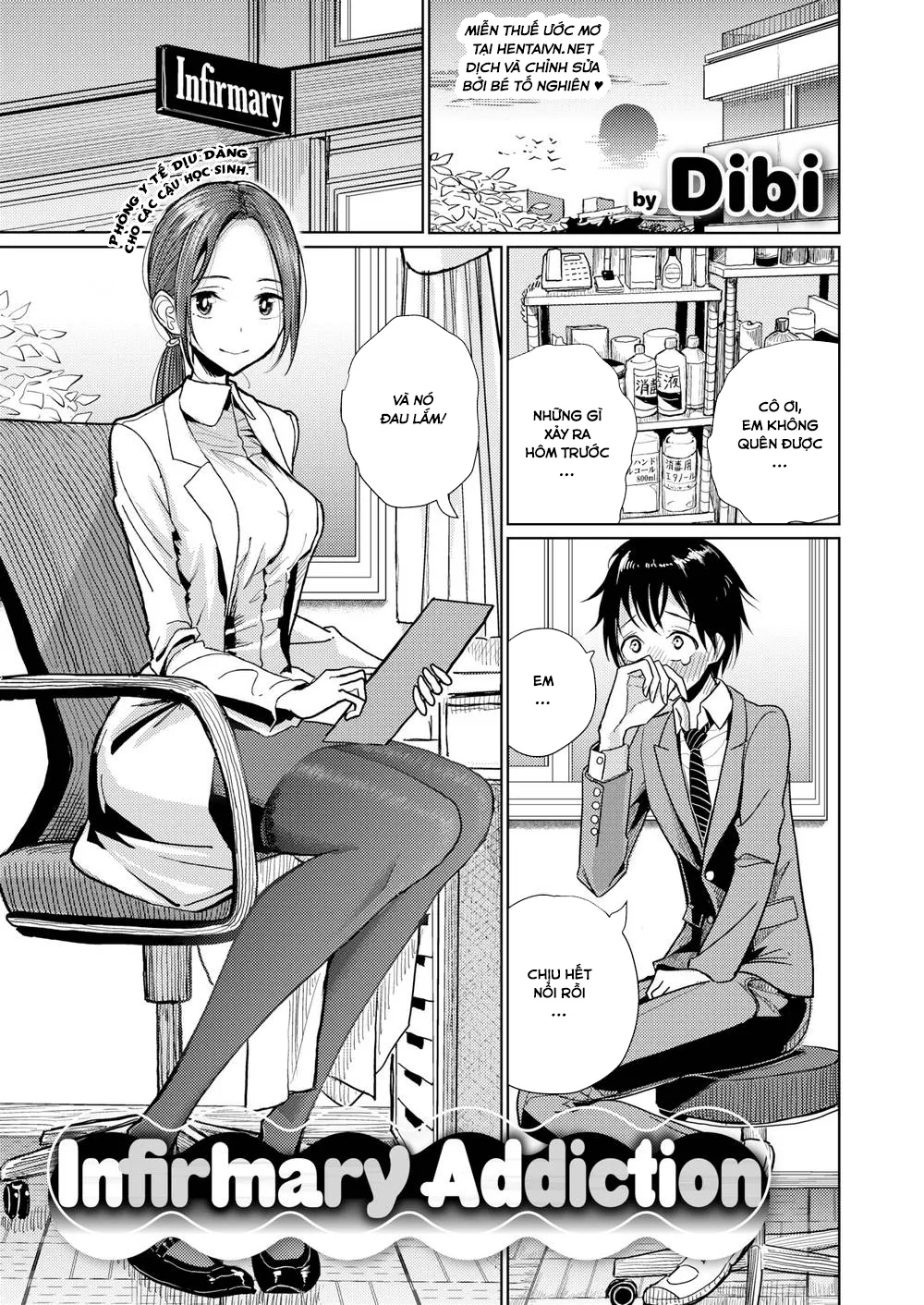 HentaiVN.net - Ảnh 3 - Phòng Y Tế Ngọt Ngào [Infirmary Addiction] - Chap 1