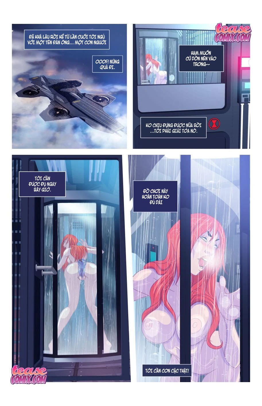 HentaiVN.net - Ảnh 3 - Widow Sa đọa [Widow’s Downtime] - Chap 1