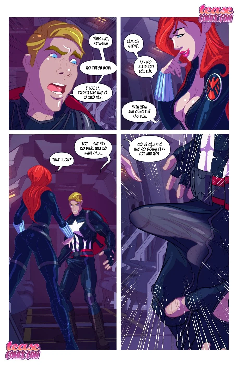 HentaiVN.net - Ảnh 8 - Widow Sa đọa [Widow’s Downtime] - Chap 1
