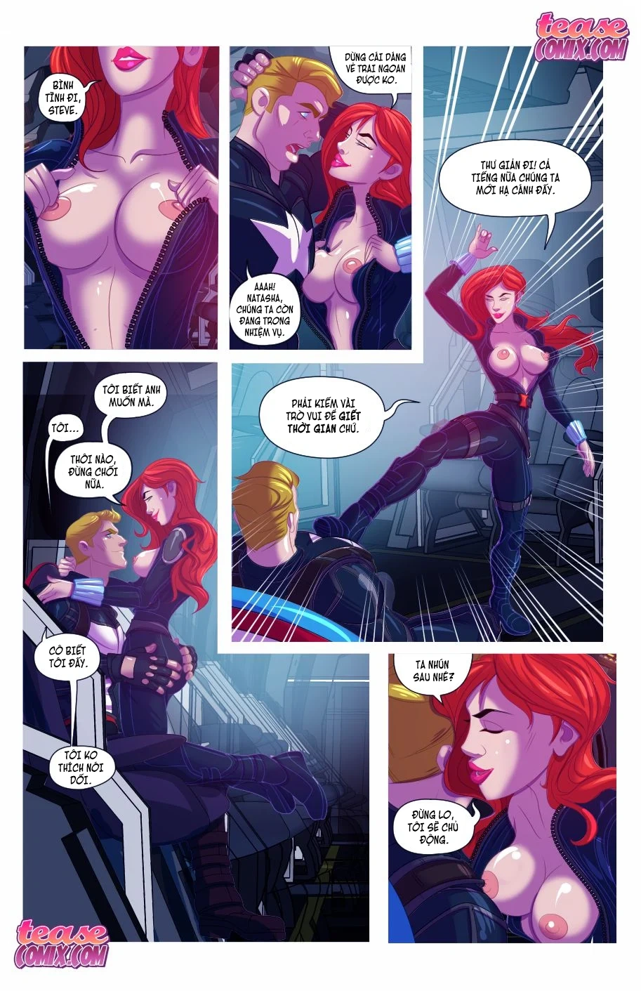 HentaiVN.net - Ảnh 9 - Widow Sa đọa [Widow’s Downtime] - Chap 1