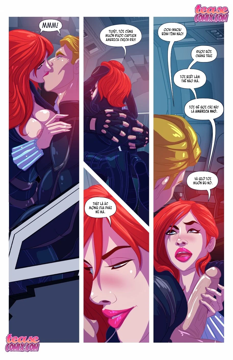HentaiVN.net - Ảnh 10 - Widow Sa đọa [Widow’s Downtime] - Chap 1