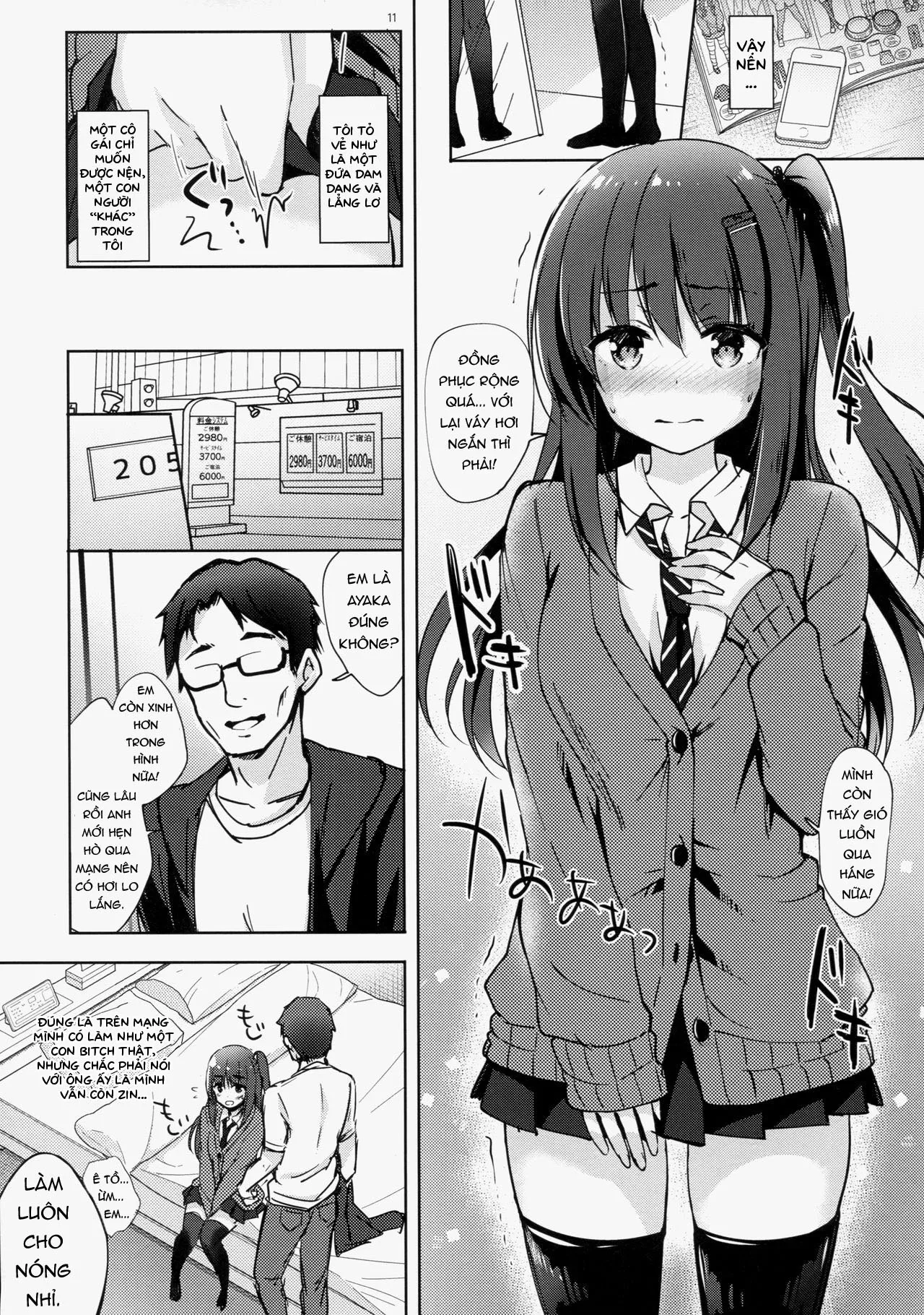 HentaiVN.net - Ảnh 11 - Lần đầu đi khách của Ayaka [The Two Sides of Honors Student Ayaka; Ayaka's First Time; Yuutousei Ayaka no Uraomote Shojo Bitch Hen] - Chap 1