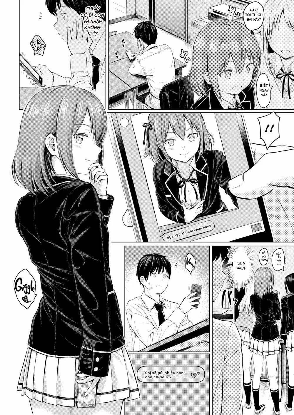 HentaiVN.net - Ảnh 5 - Chat sếch với senpai [Devilish Selfie] - Chap 1