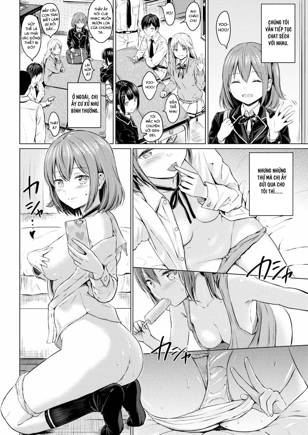 HentaiVN.net - Ảnh 7 - Chat sếch với senpai [Devilish Selfie] - Chap 1