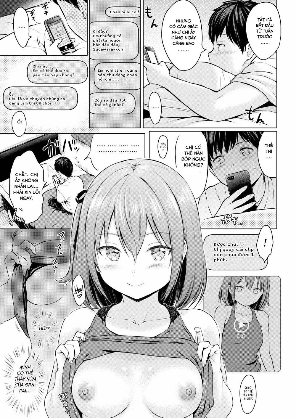 HentaiVN.net - Ảnh 8 - Chat sếch với senpai [Devilish Selfie] - Chap 1