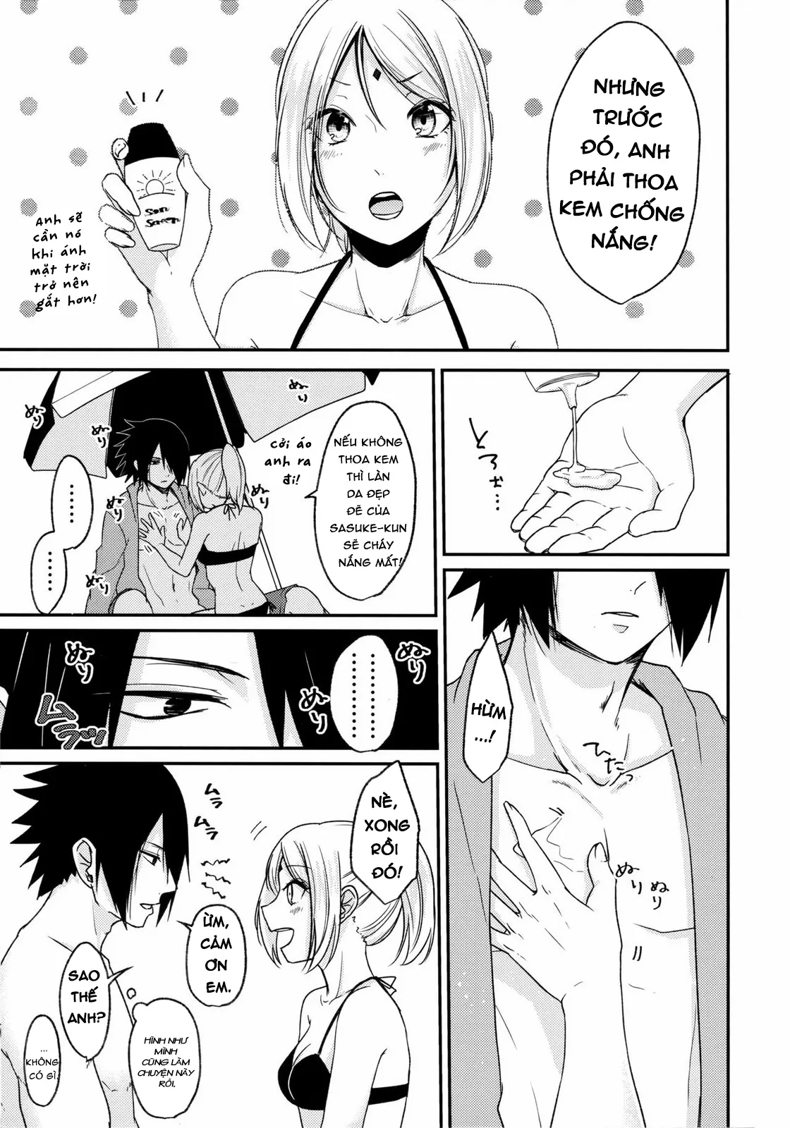 HentaiVN.net - Ảnh 14 - Honeymoon Beach (Naruto) - Chap 1