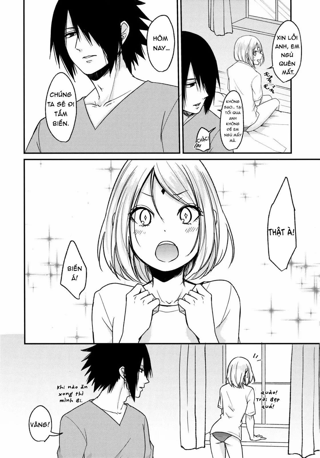 HentaiVN.net - Ảnh 7 - Honeymoon Beach (Naruto) - Chap 1