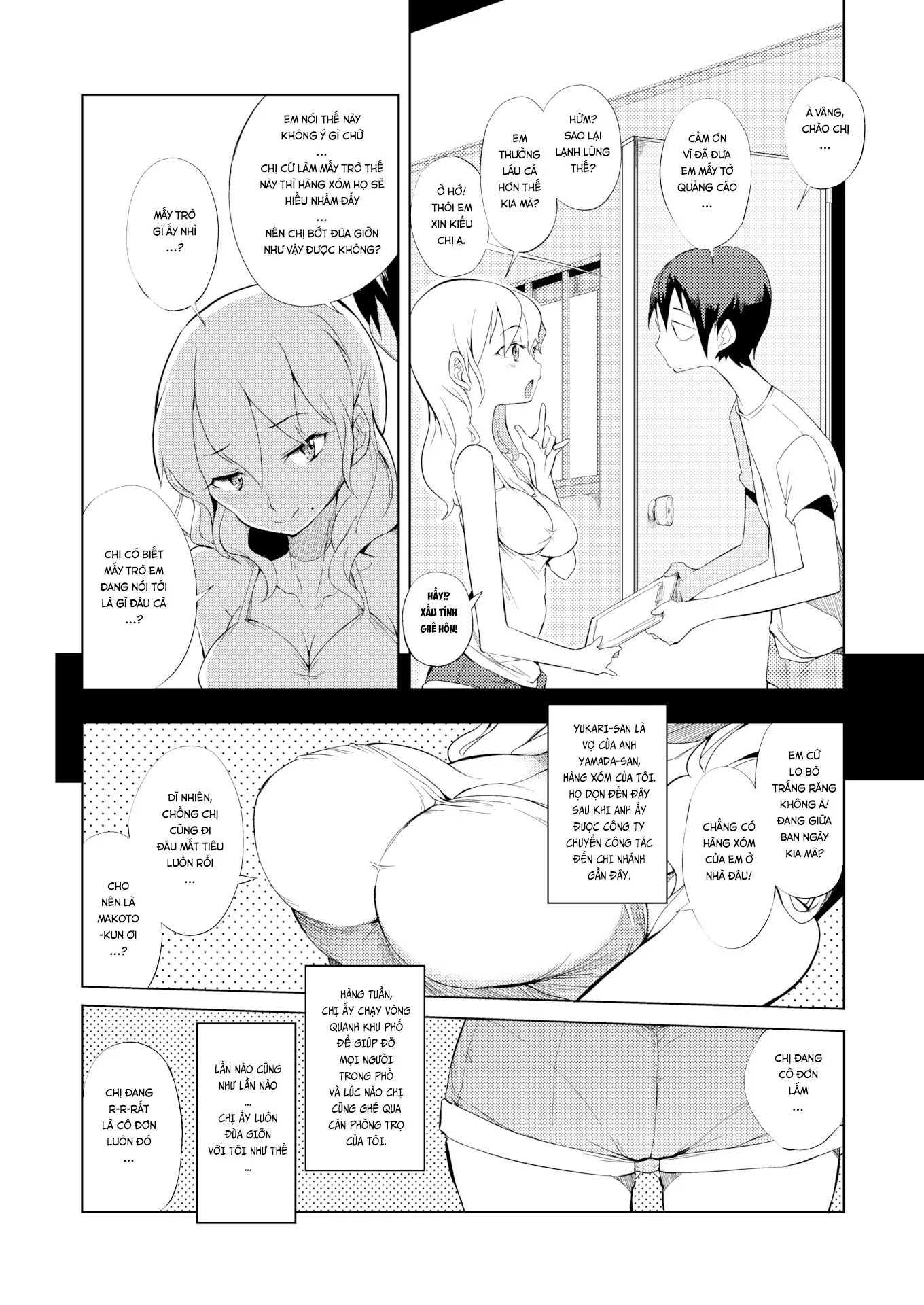 HentaiVN.net - Ảnh 3 - Chị Phò Hàng Xóm [The Truth Between The Lies] - Chap 1