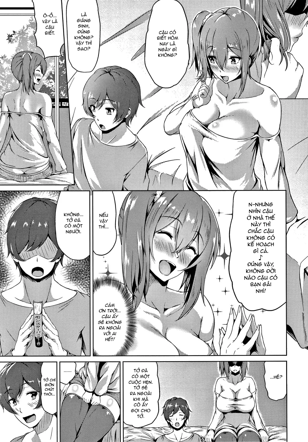 HentaiVN.net - Ảnh 4 - Đêm giáng sinh đáng nhớ [Raging Jealousy ; Bousou Jealousy ; 暴走ジェラシー♥] - Chap 1
