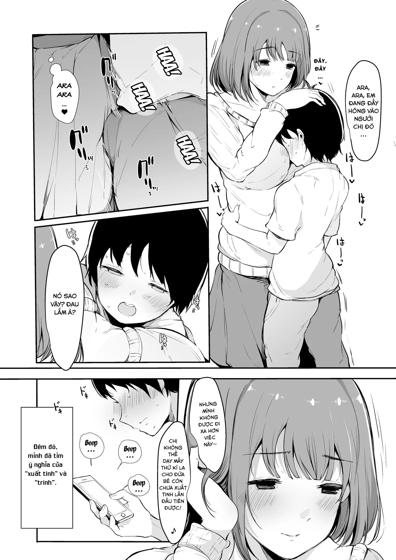 HentaiVN.net - Ảnh 7 - The Older College Girl Who Helps Me Cum [Seitsuu Shasei Kanri Ue no Kai no Joshidaisei Onee-san] - Chap 1