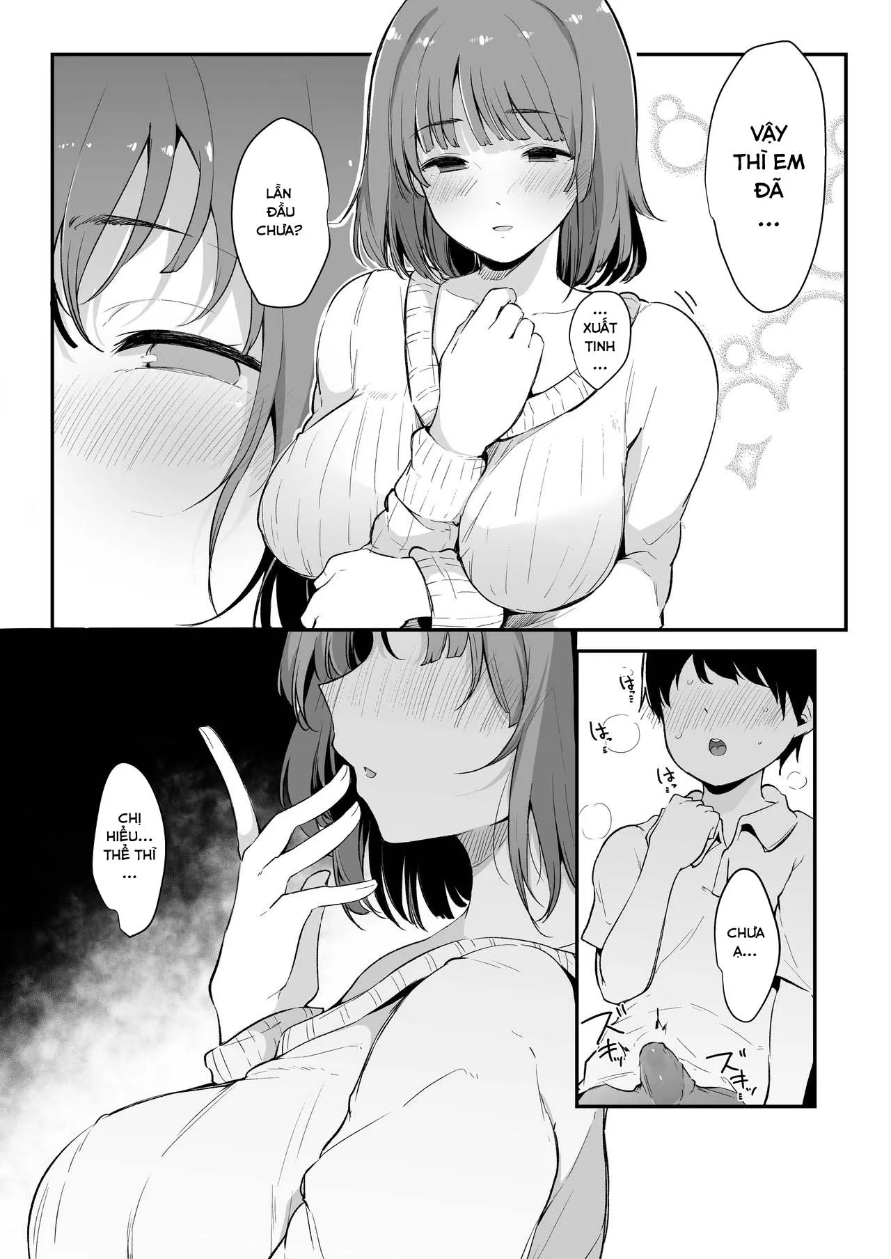 HentaiVN.net - Ảnh 9 - The Older College Girl Who Helps Me Cum [Seitsuu Shasei Kanri Ue no Kai no Joshidaisei Onee-san] - Chap 1