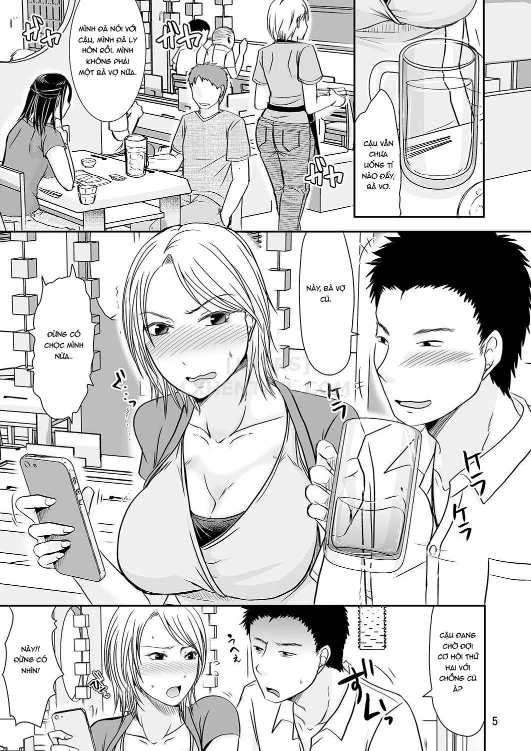 HentaiVN.net - Ảnh 7 - Visiting My Recently Divorced Co-Worker's House [Rikon Shitate no Douryou Taku de] - Chap 1