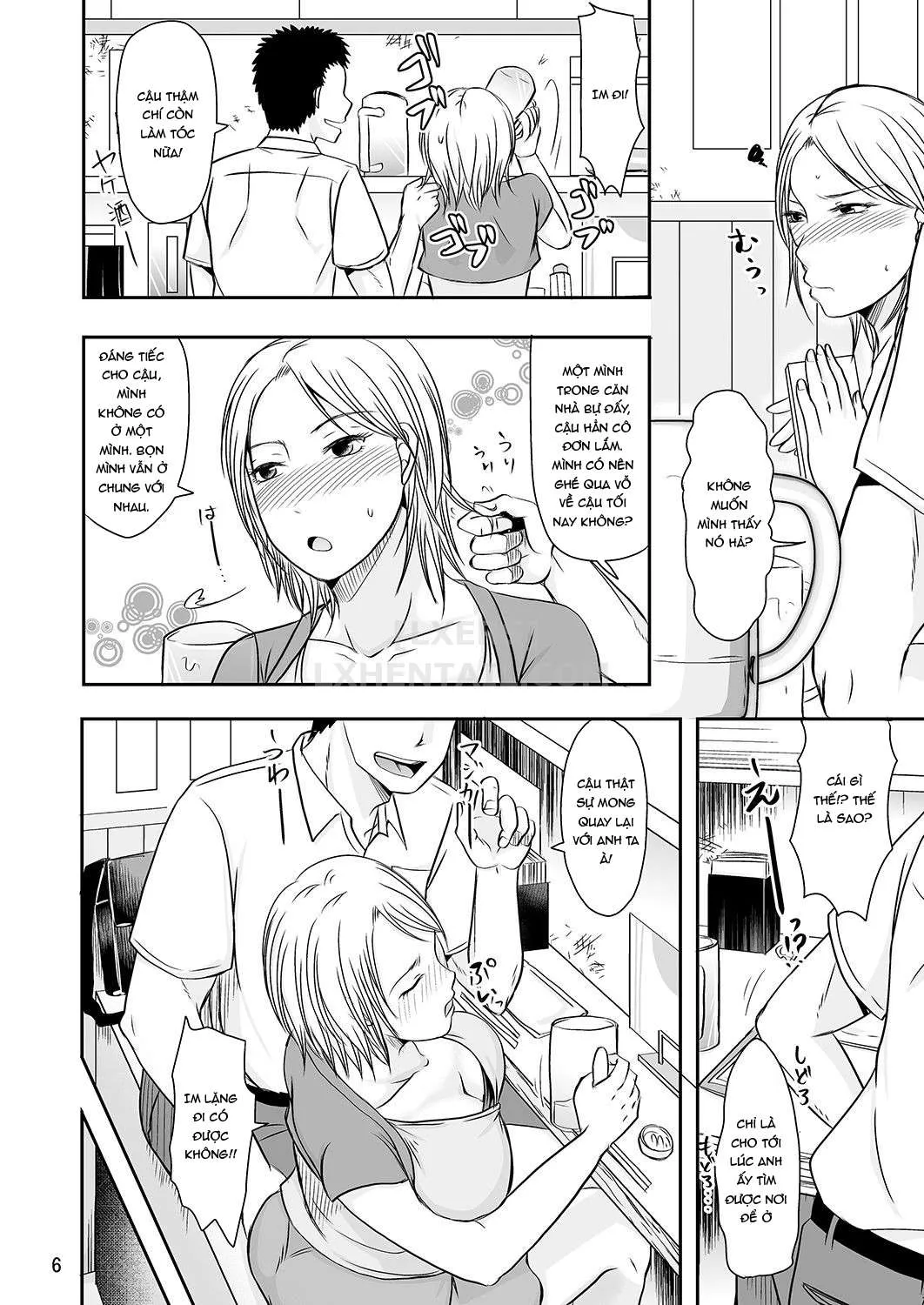HentaiVN.net - Ảnh 8 - Visiting My Recently Divorced Co-Worker's House [Rikon Shitate no Douryou Taku de] - Chap 1