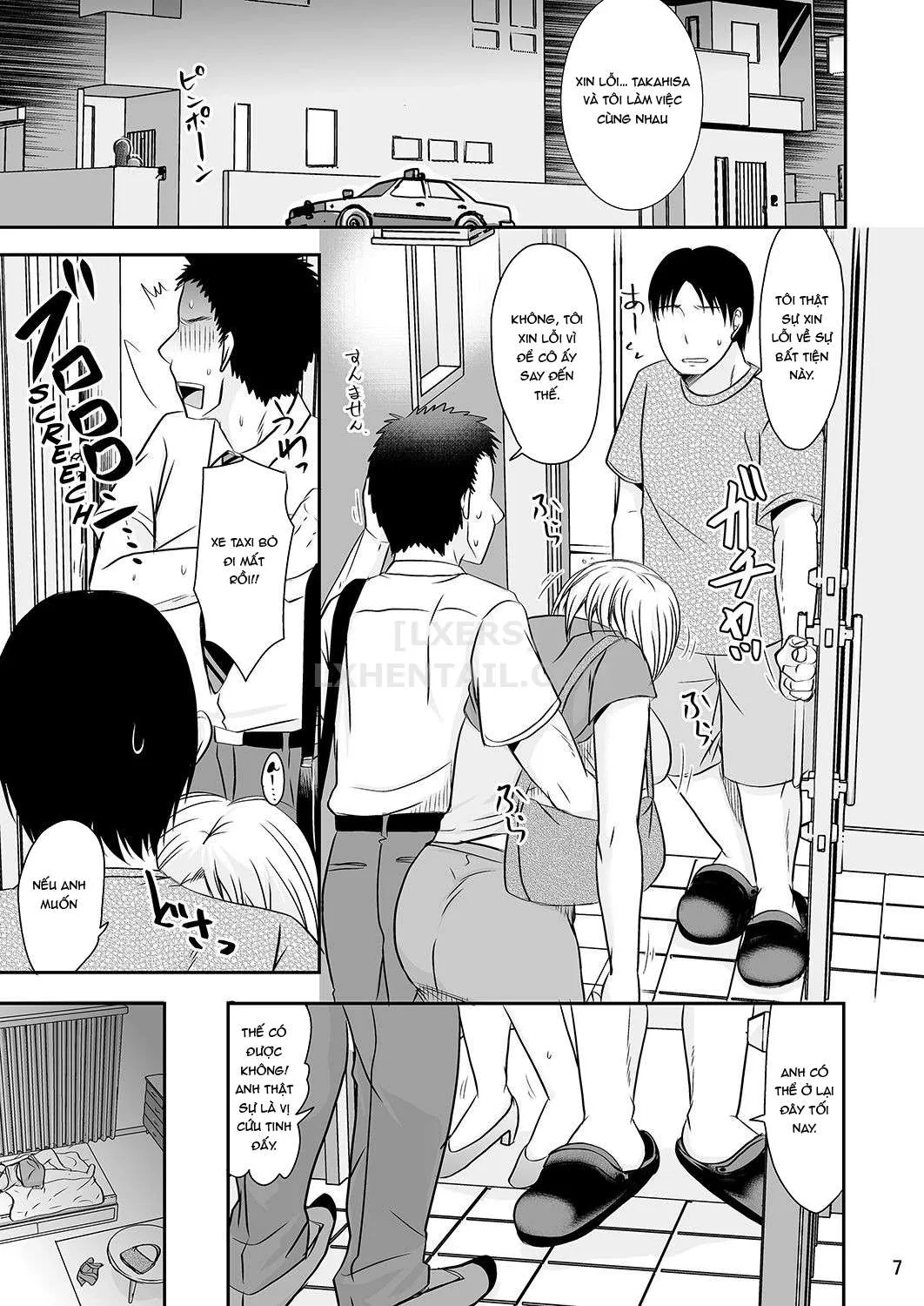 HentaiVN.net - Ảnh 9 - Visiting My Recently Divorced Co-Worker's House [Rikon Shitate no Douryou Taku de] - Chap 1