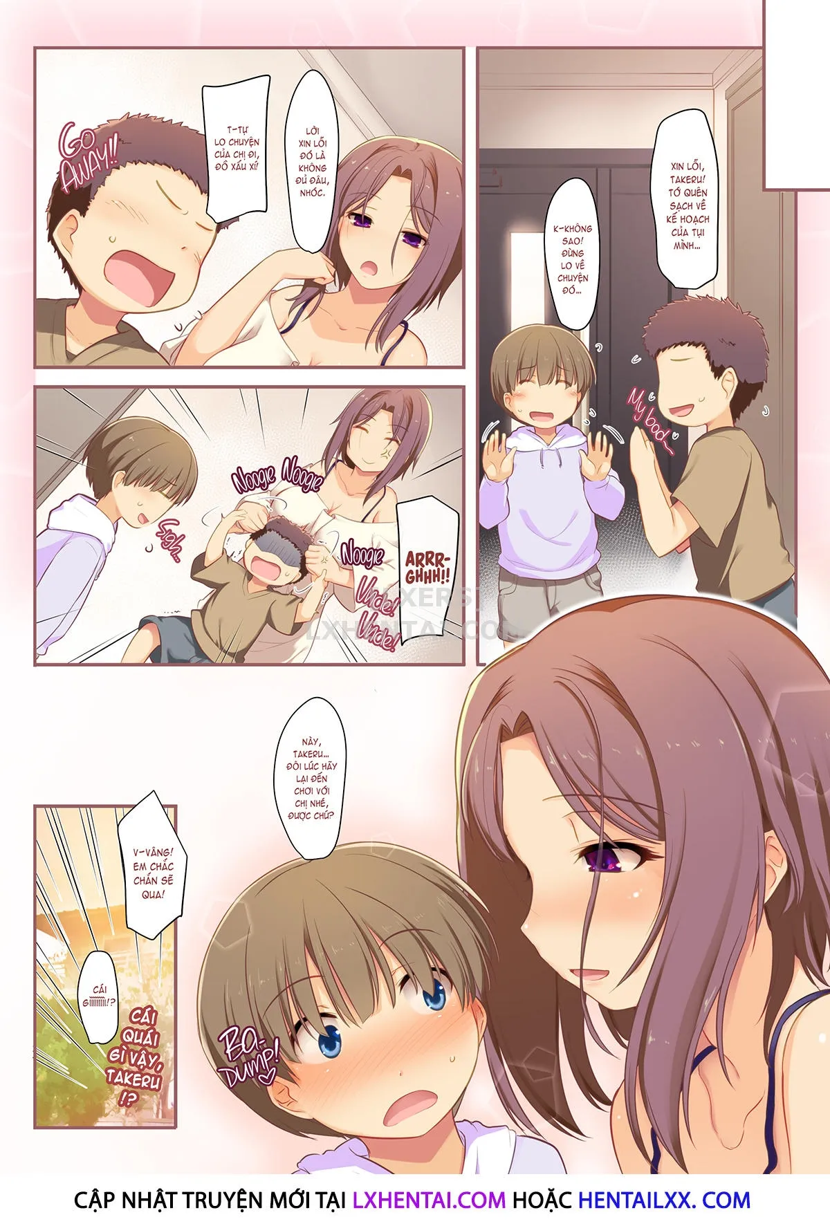 HentaiVN.net - Ảnh 24 - My Friend's Big Sister Got a Big Punishment for Me - Chap 1