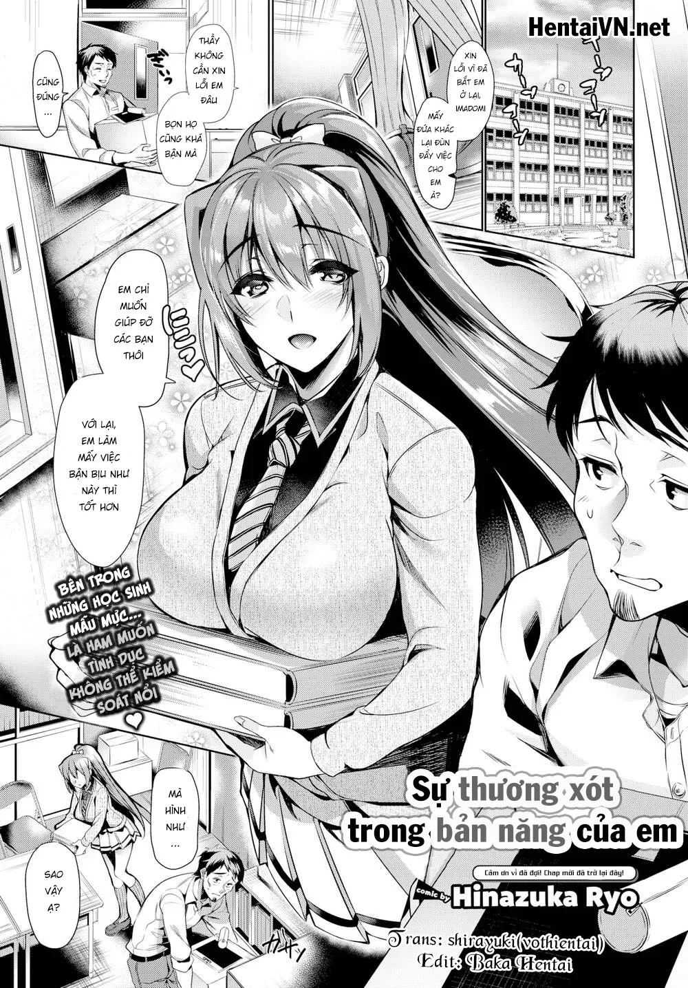 HentaiVN.net - Ảnh 3 - Xin hãy chú ý đến tình cảm của em đi, Sensei! [At the Mercy of Her Instincts ; Sự thương xót trong bản năng của em] - Chap 1