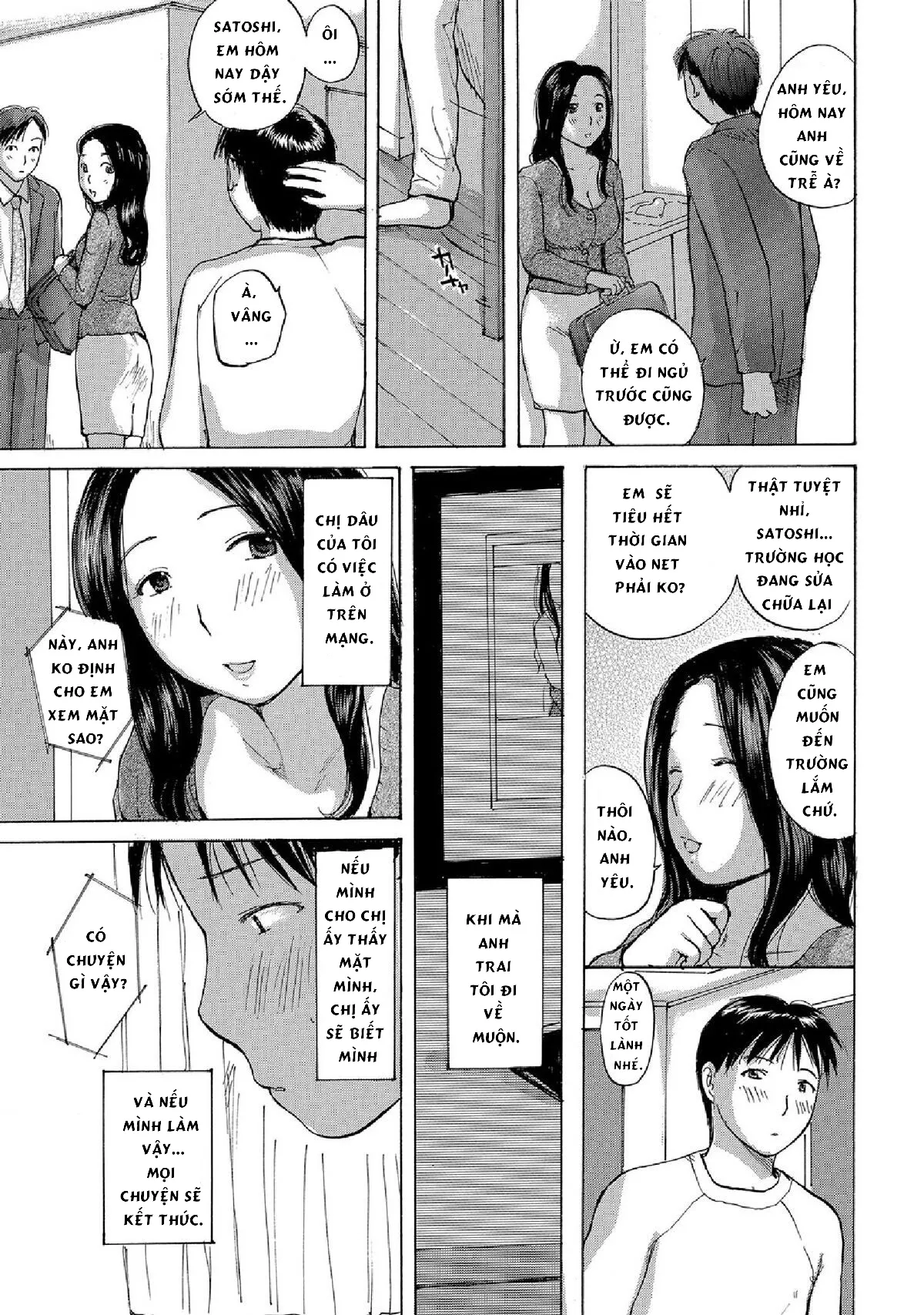 HentaiVN.net - Ảnh 4 - Hitozuma wa Uwaki Suru [Married Woman's Affair; Decensored] - Chap 1