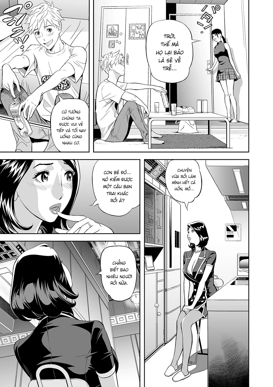 HentaiVN.net - Ảnh 9 - Thịt cả mẹ lẫn con [Extra Virgin Mama] - Chap 1