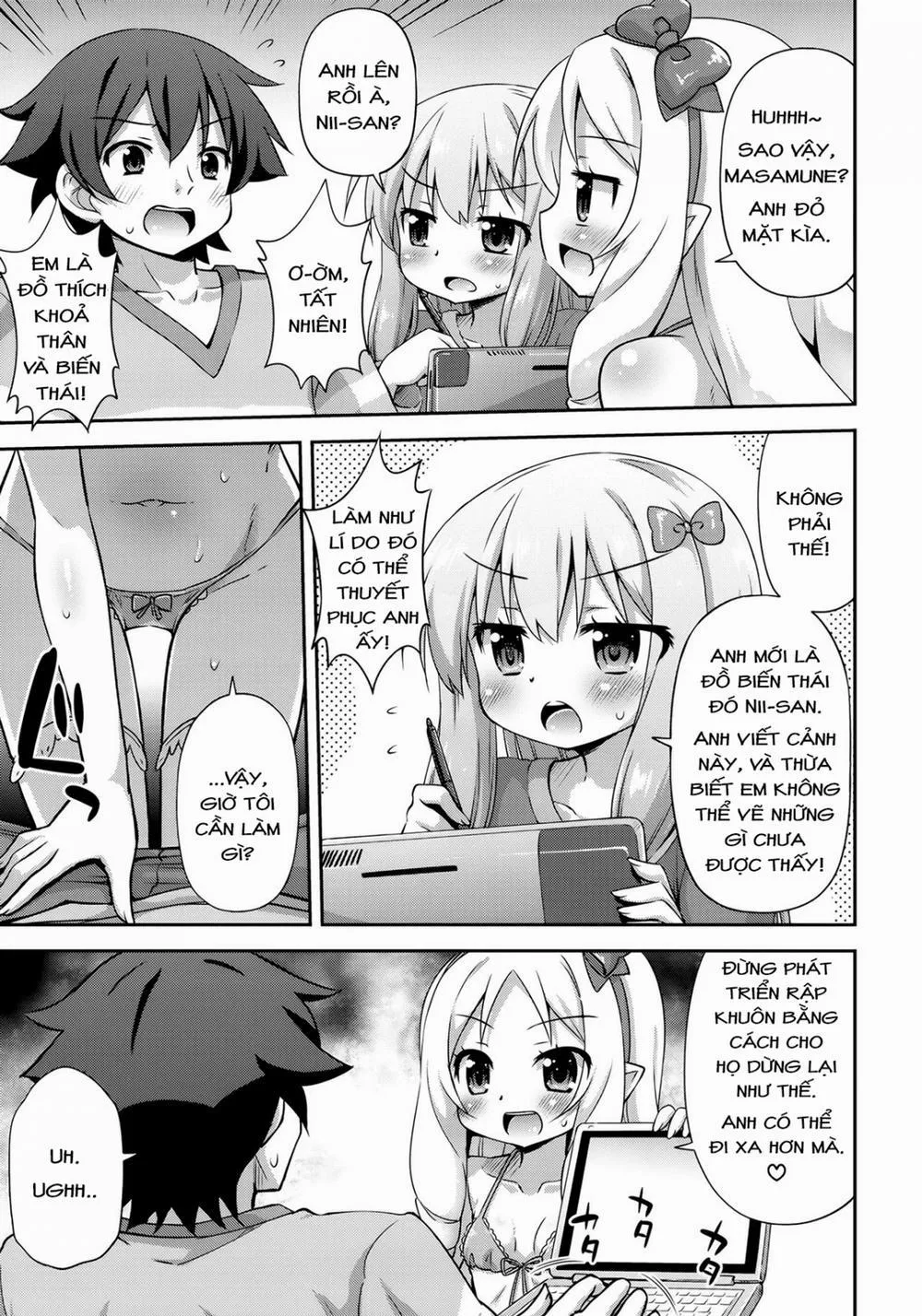 HentaiVN.net - Ảnh 5 - Imouto to Ero LigNov o Tsukurou (Eromanga-sensei) - Chap 1