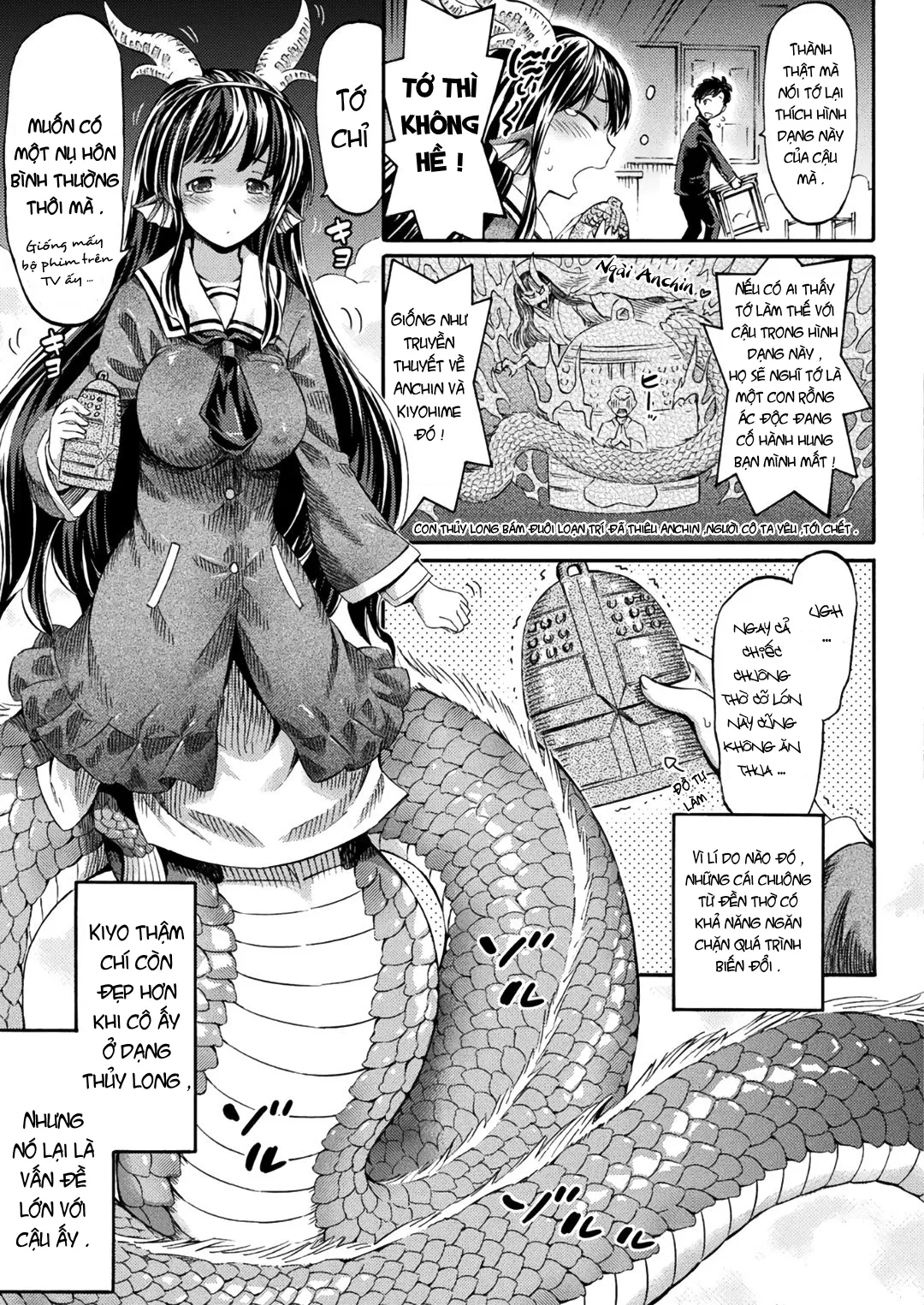 HentaiVN.net - Ảnh 4 - Bạn gái tôi là Kiyohime-sama [Boku no Kanojo wa Kiyohime-sama ;Lady Kiyohime Is My Girlfriend] - Chap 1
