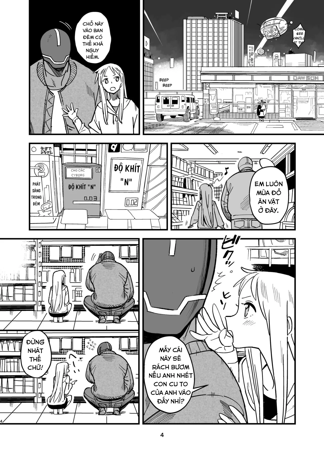 HentaiVN.net - Ảnh 4 - Người chồng Cyborg và Namamiyome. [Cyborg Otto to Namamiyome; Cyborg husband and Namamiyome] - Chap 1