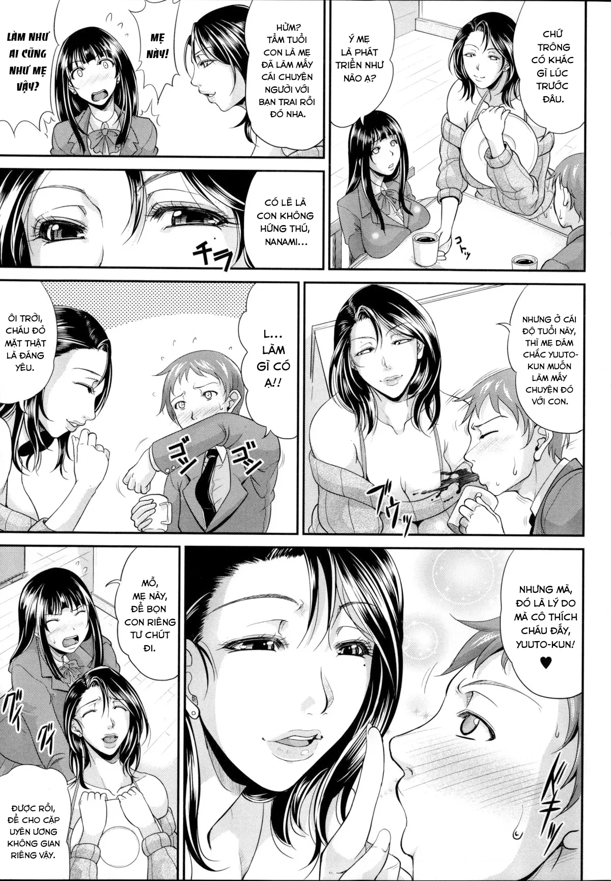 HentaiVN.net - Ảnh 5 - Kế hoạch giữ lại con rể. [Mama no Jinsei Sekkeizu] - Chap 1